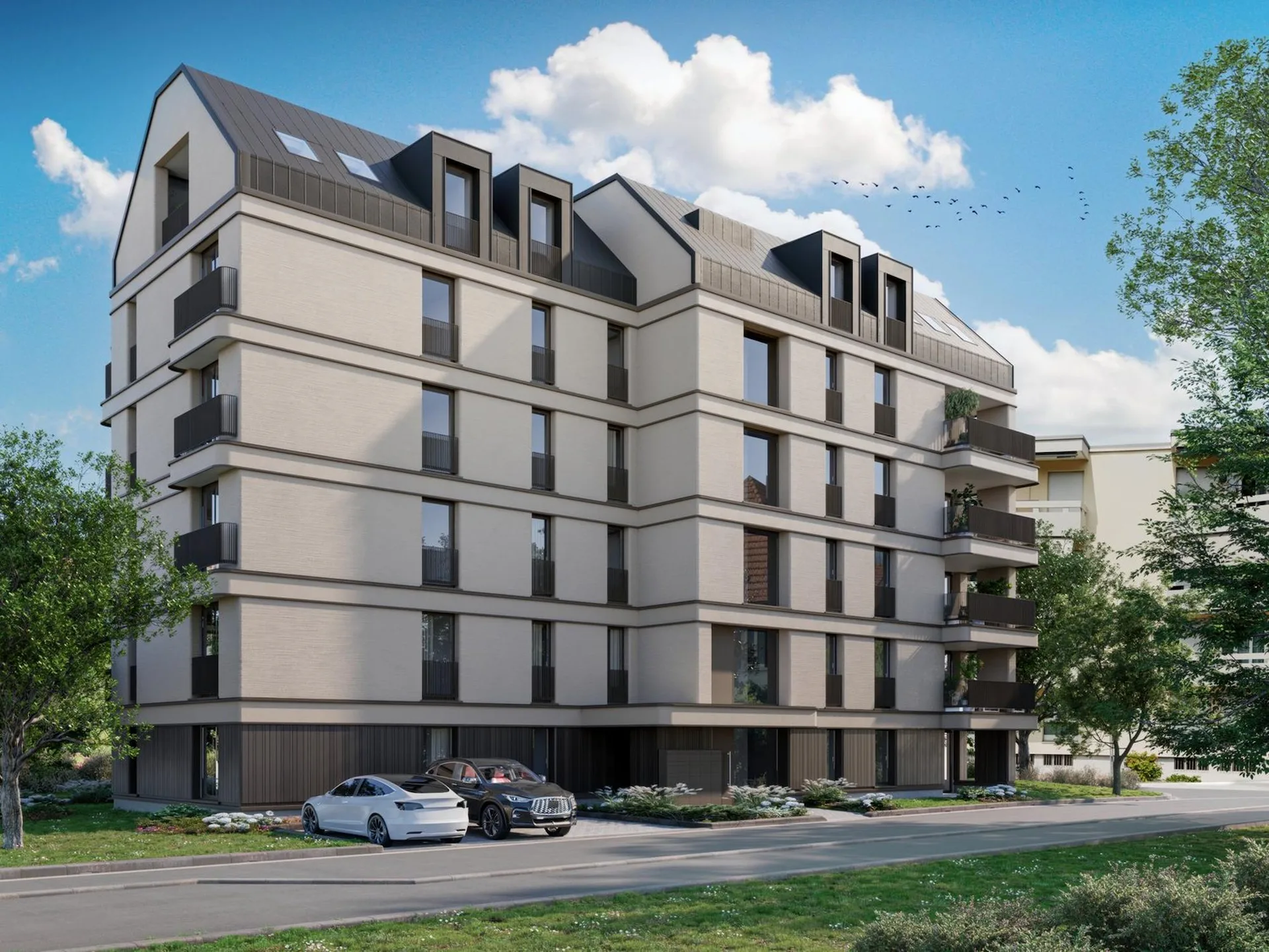 Neubau 3.5-Zimmer-Dachwohnung mit Balkon in Zürich Altstetten