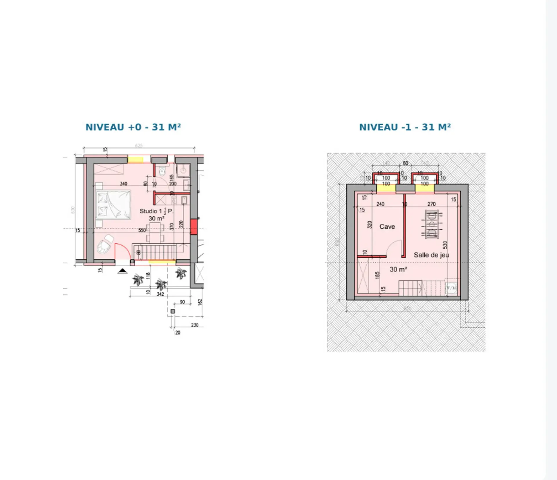 Studio renoviert mit Terrasse und schönen Volumen in Riddes