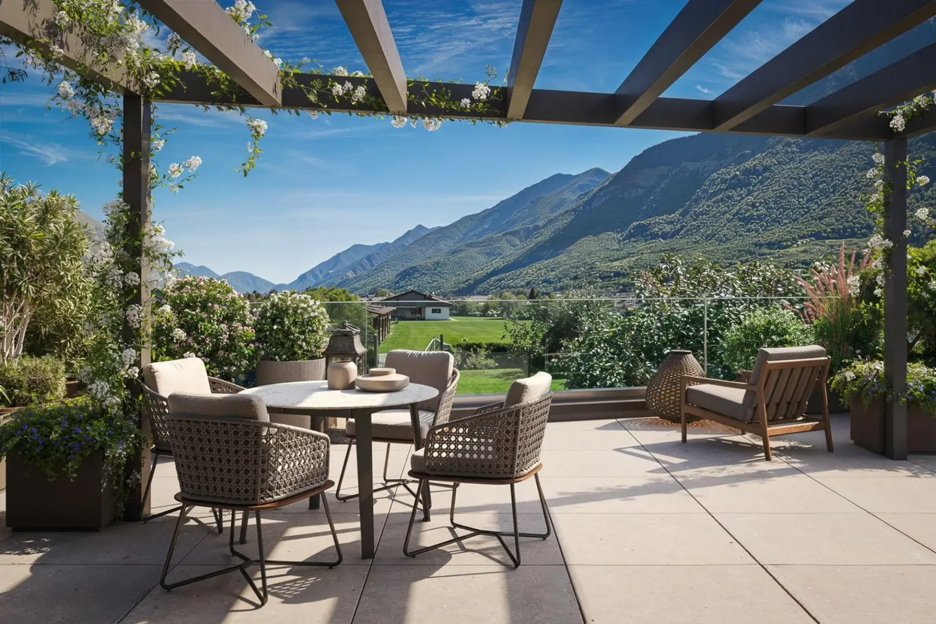 Prächtiges 6-Zimmer-Dachgeschoss mit Panoramablick in Biasca