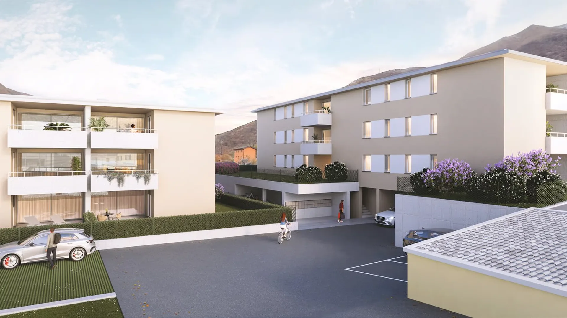 Neue Wohnung mit schöner Terrasse