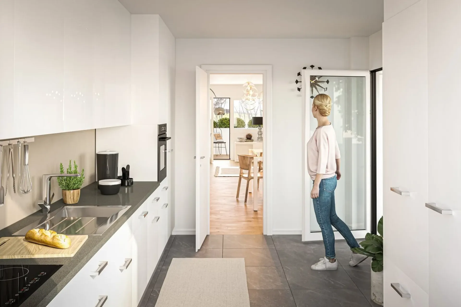 Moderne 4.5 Zimmerwohnung mit der Natur vor der Tür