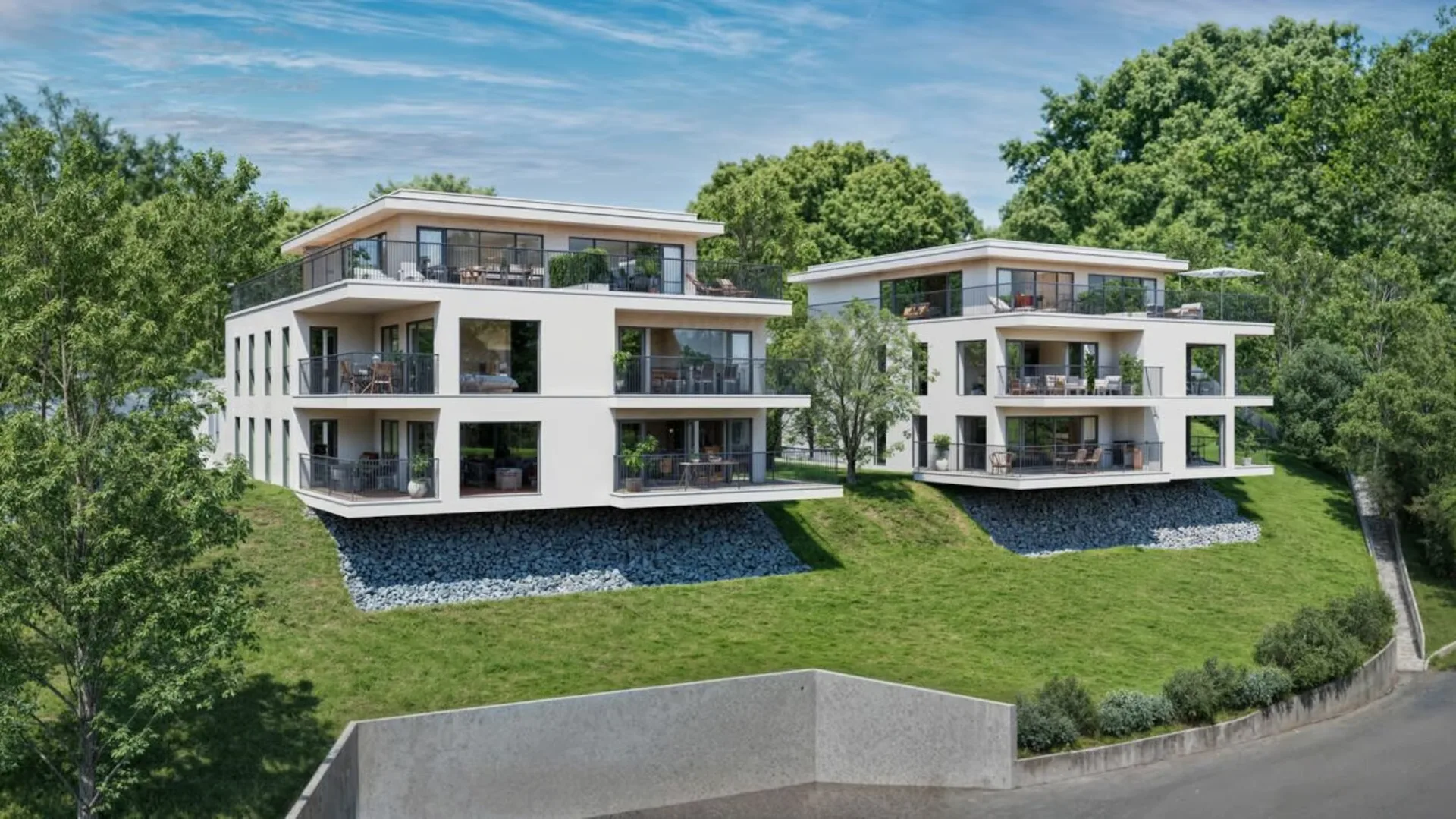 Neue Wohnungsanlage mit Seeblick in Yverdon-les-Bains