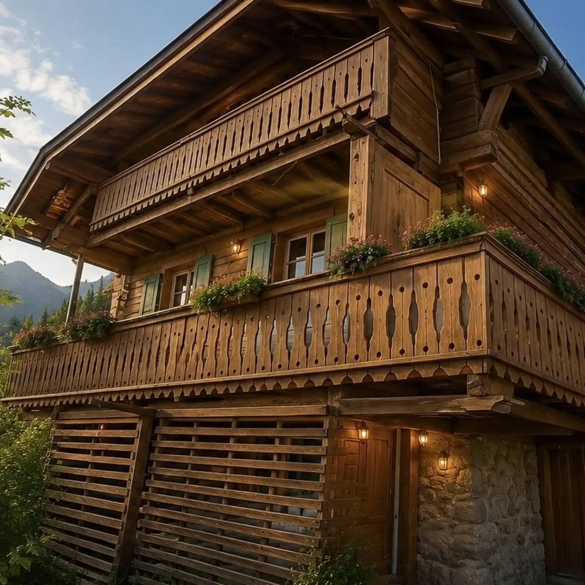 Chalet 2,5 Zimmer vollständig renoviert mit Garten und Panoramablick in Troistorrents