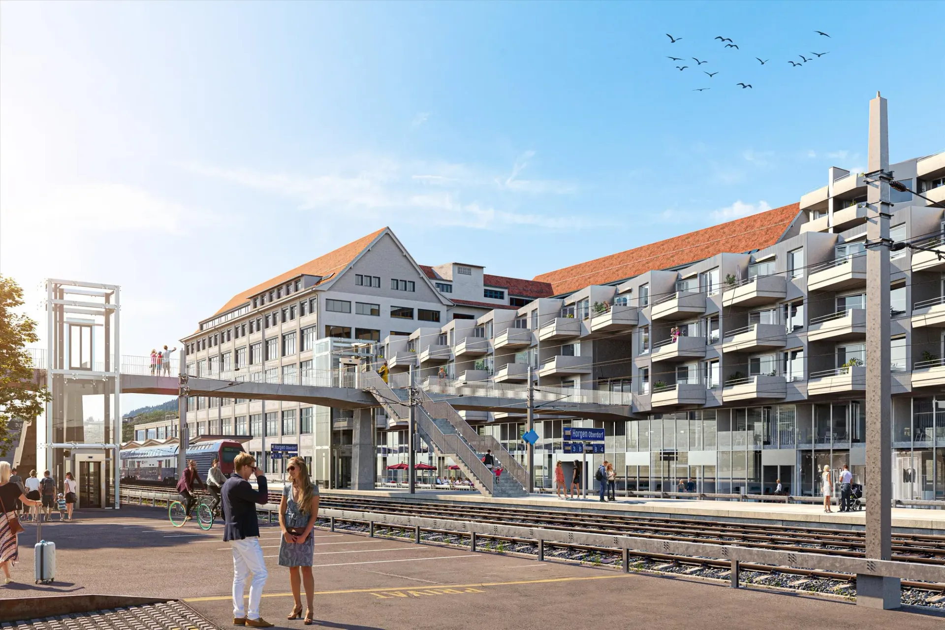 Attraktive Gewerbe- und Büroflächen direkt am Bahnhof Horgen Oberdorf