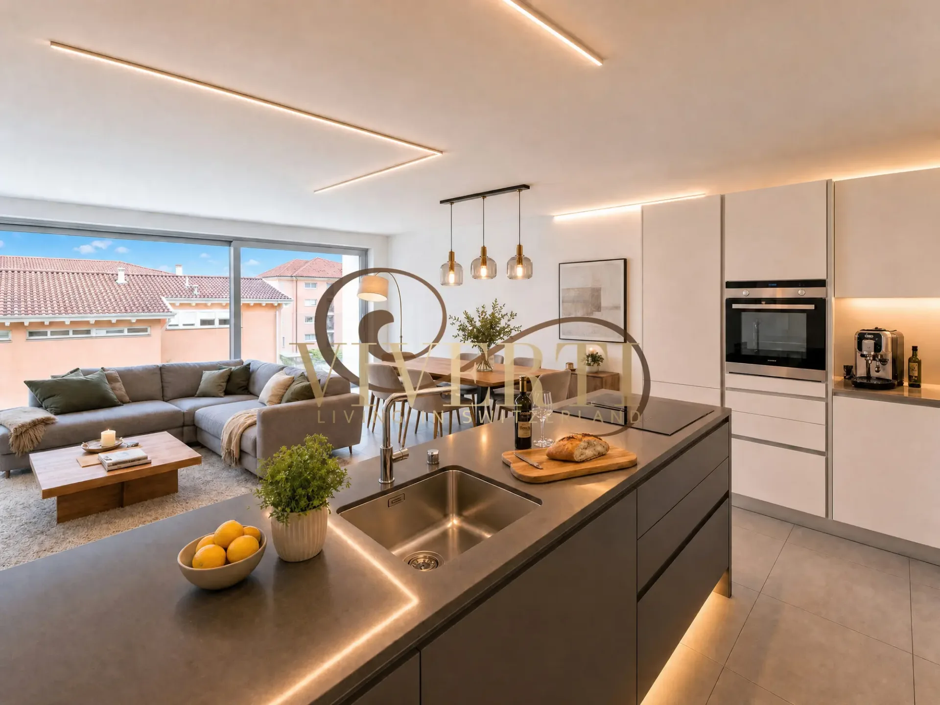 Appartement moderne avec terrasse à Bellinzone