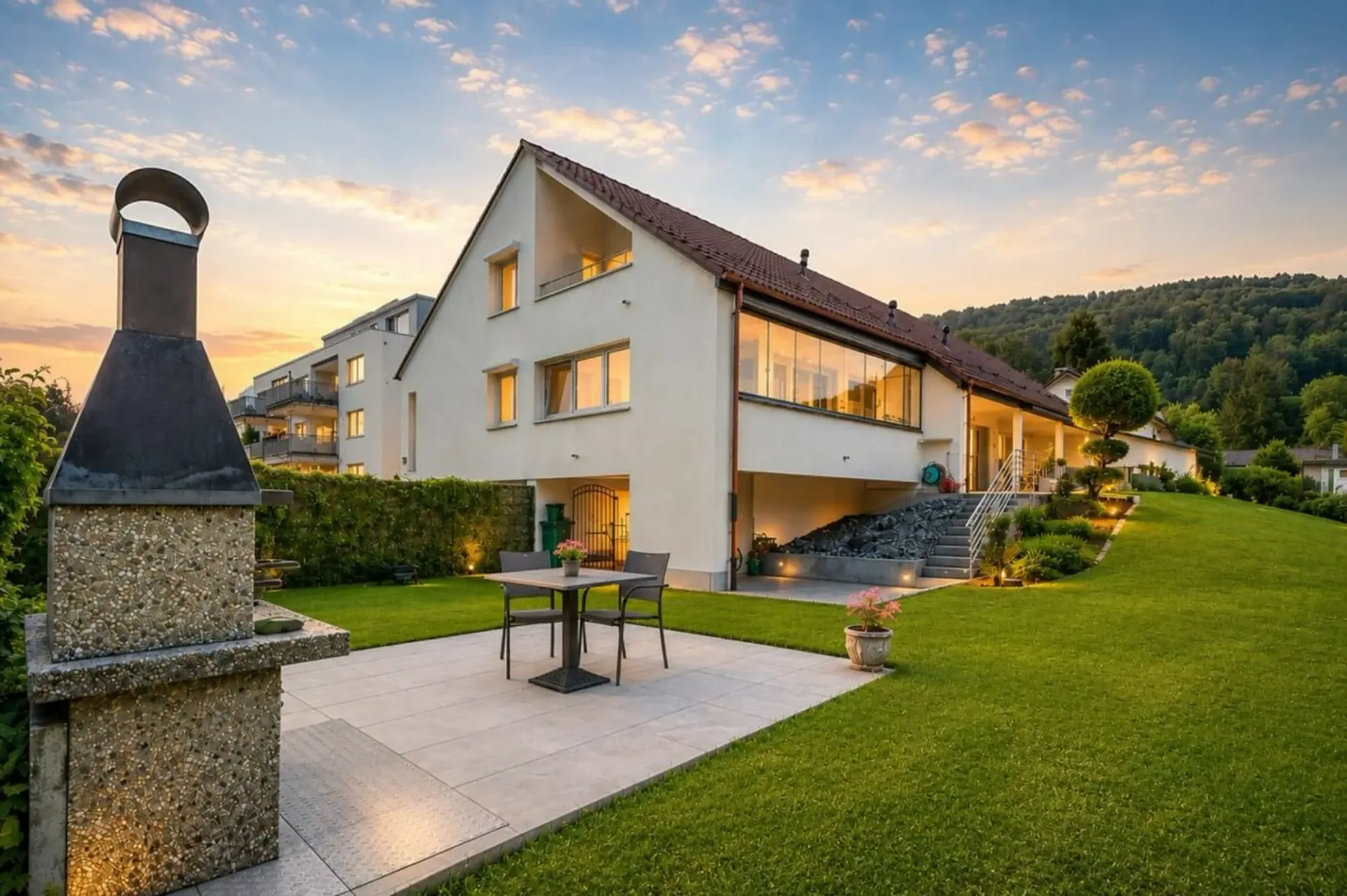 Luxuriöses Wohnen direkt am Rhein - exklusives 6.5-Zimmer-Einfamilienhaus mit traumhafter Aussicht