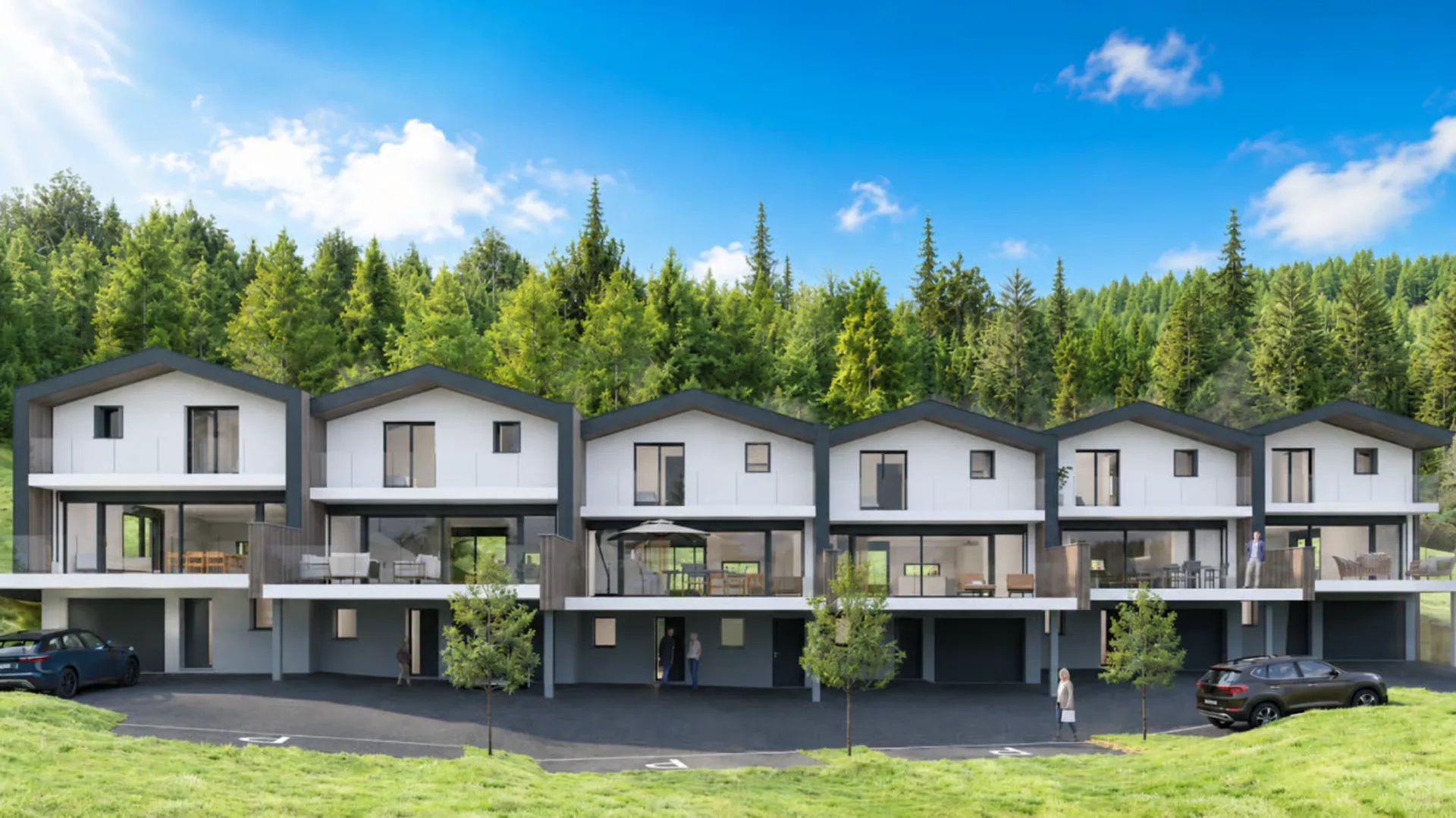 Wunderschöne Doppelhaushälften in Vex - LOT1