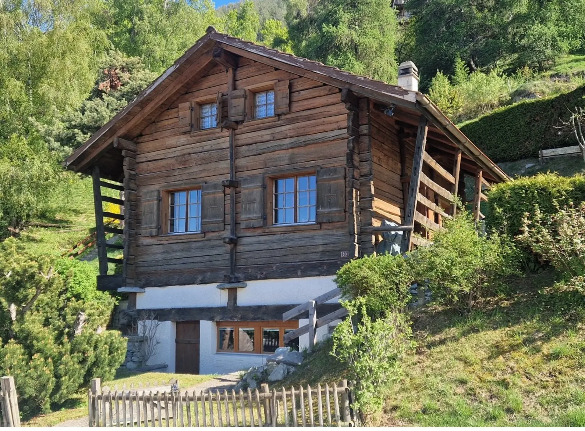 Daillet/Grône, Chalet mit 99 m², das Charme und Authentizität bei 10 Minuten von Nax vereint