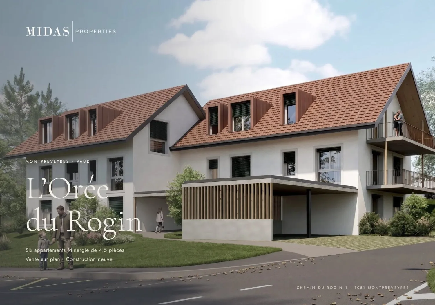 L'Orée du Rogin, 6 appartements Minergie de 4.5 pièces