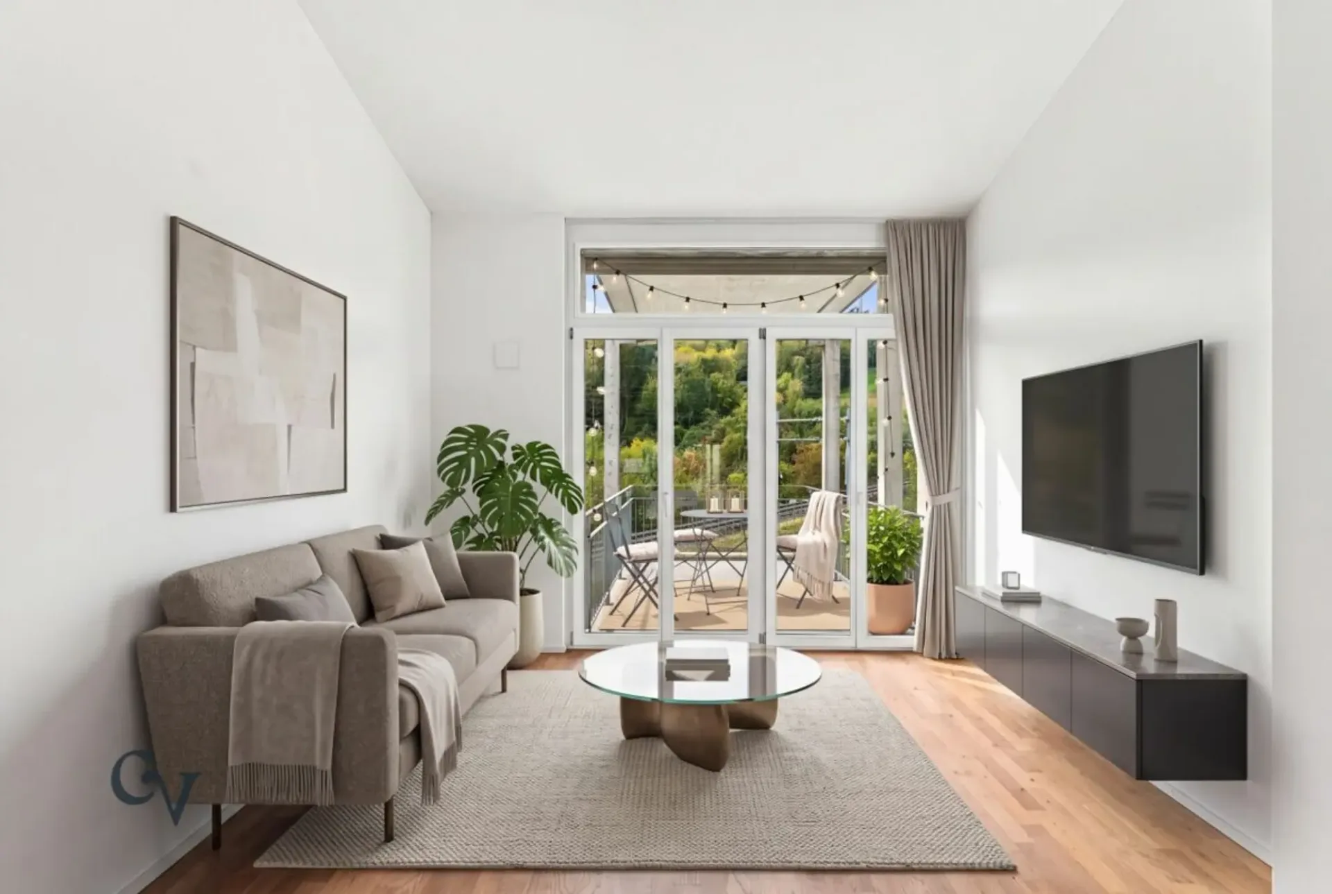 Bankengeprüftes Wohnen mit Weitblick - moderne 2.5-Zimmer-Eck-Wohnung im Grünen