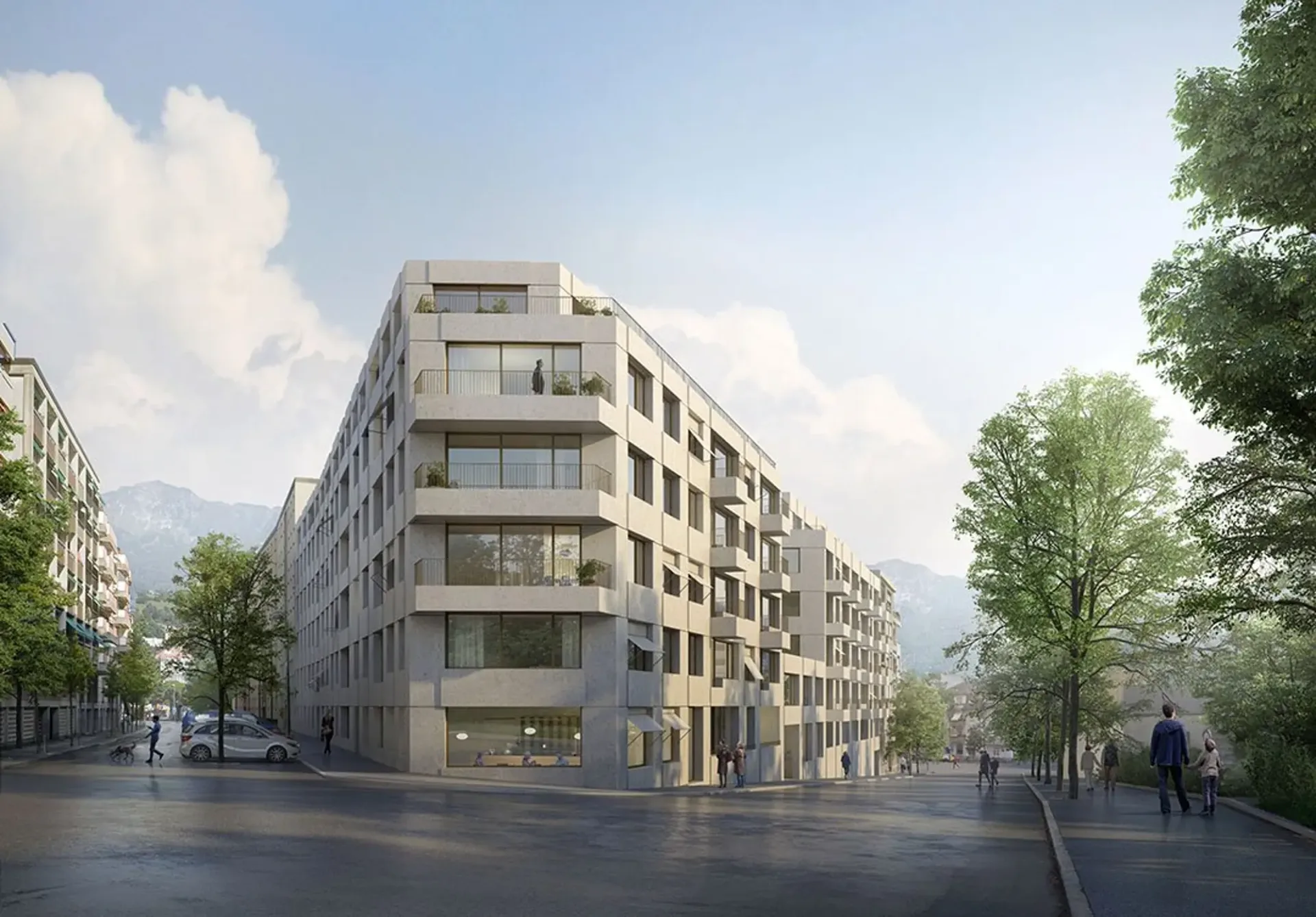 Wohnung mit 4,5 Zimmern im 5. Stock