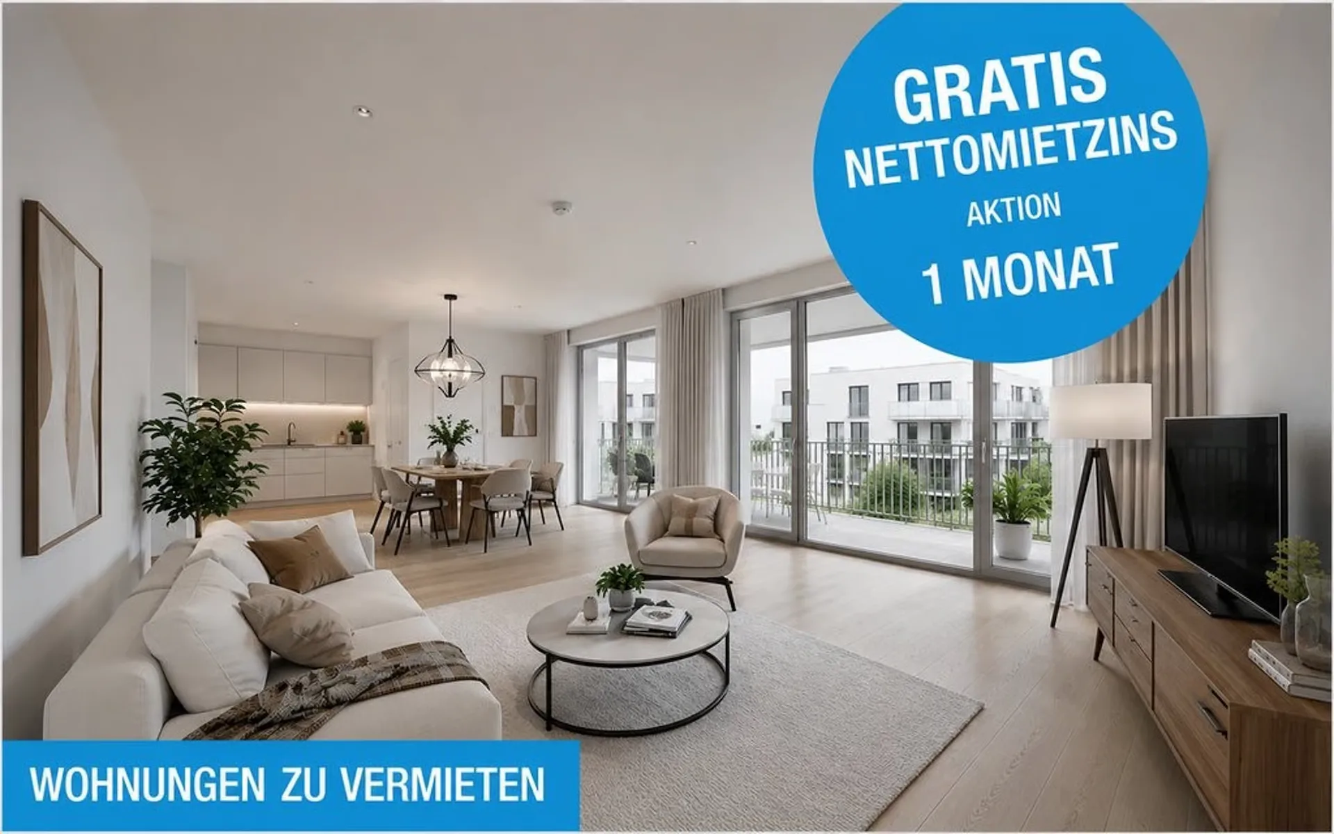 Sommeraktion - 1 Nettomietzins gratis!