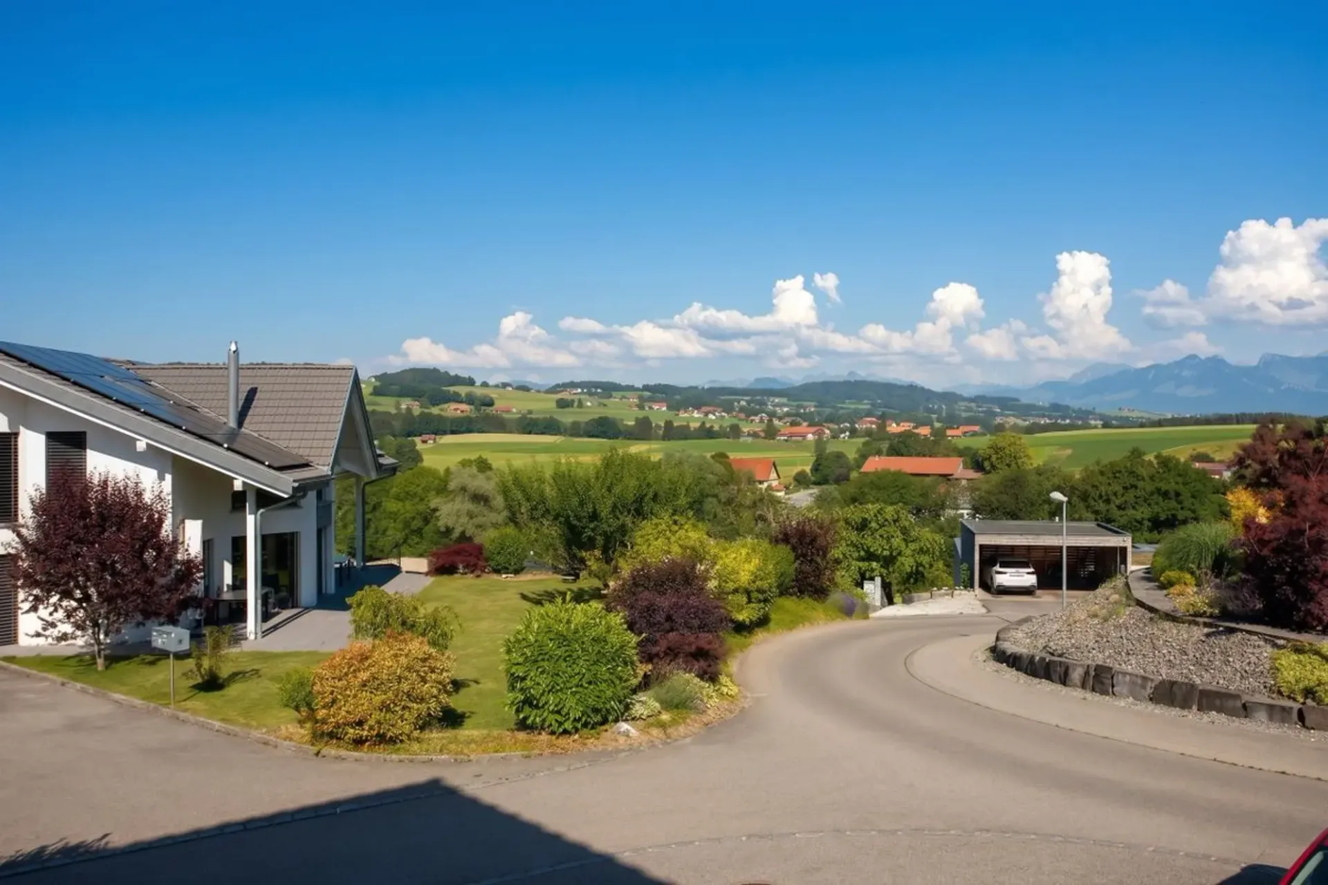 Einzelvilla mit Panoramablick