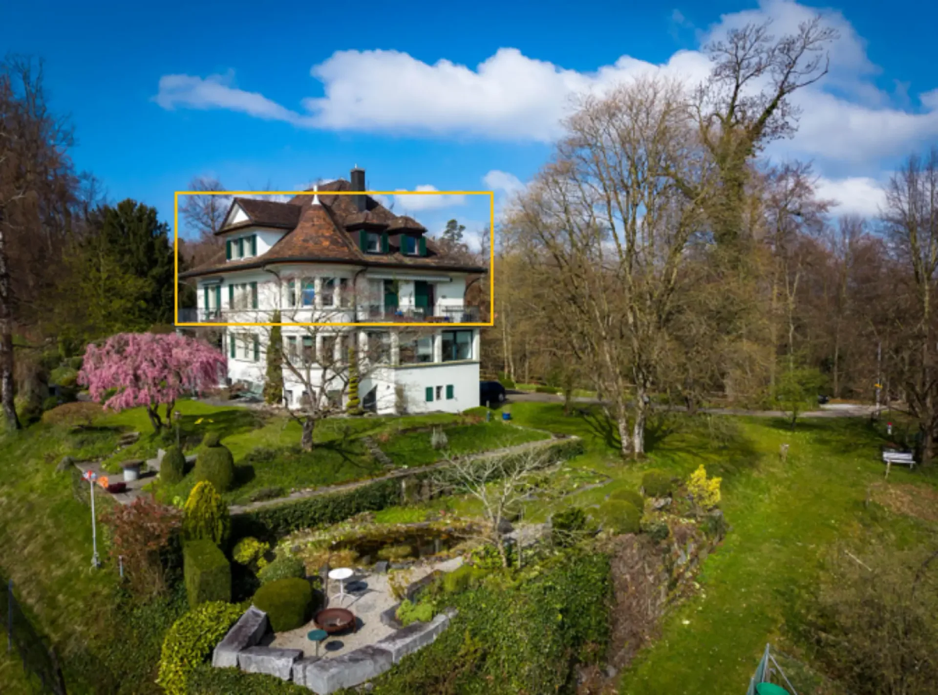 WG-Zimmer in exklusiver 7-Zimmer Maisonette-Residenz in Jugenstilvilla mit See-/Bergsicht