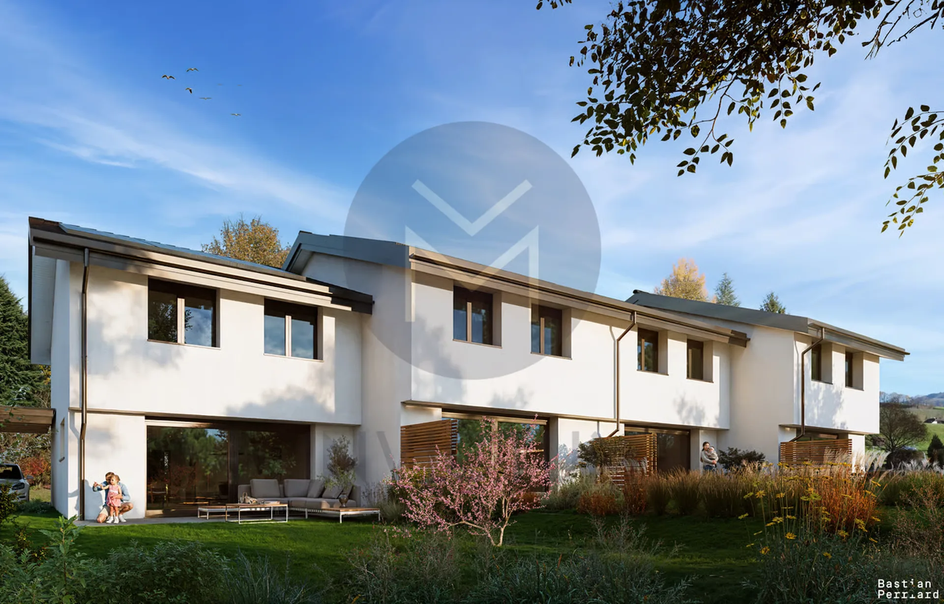 Moderne 5.5-Zimmer-Villa mit privatem Garten von 209 m² im Mouret