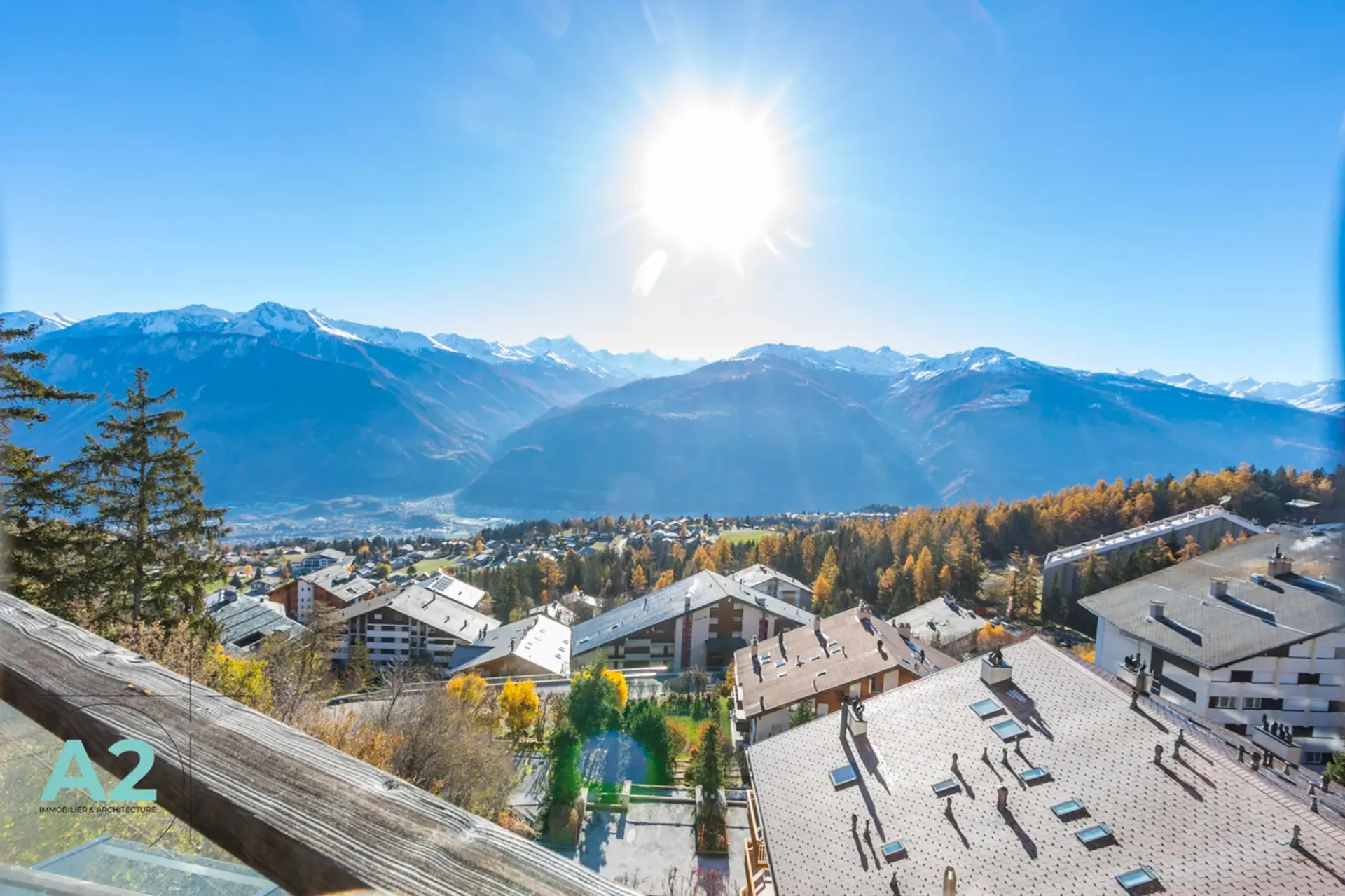 MAGNIFIQUE APPARTEMENT À L'ENTRÉE DE MONTANA AVEC VUE PANORAMIQUE