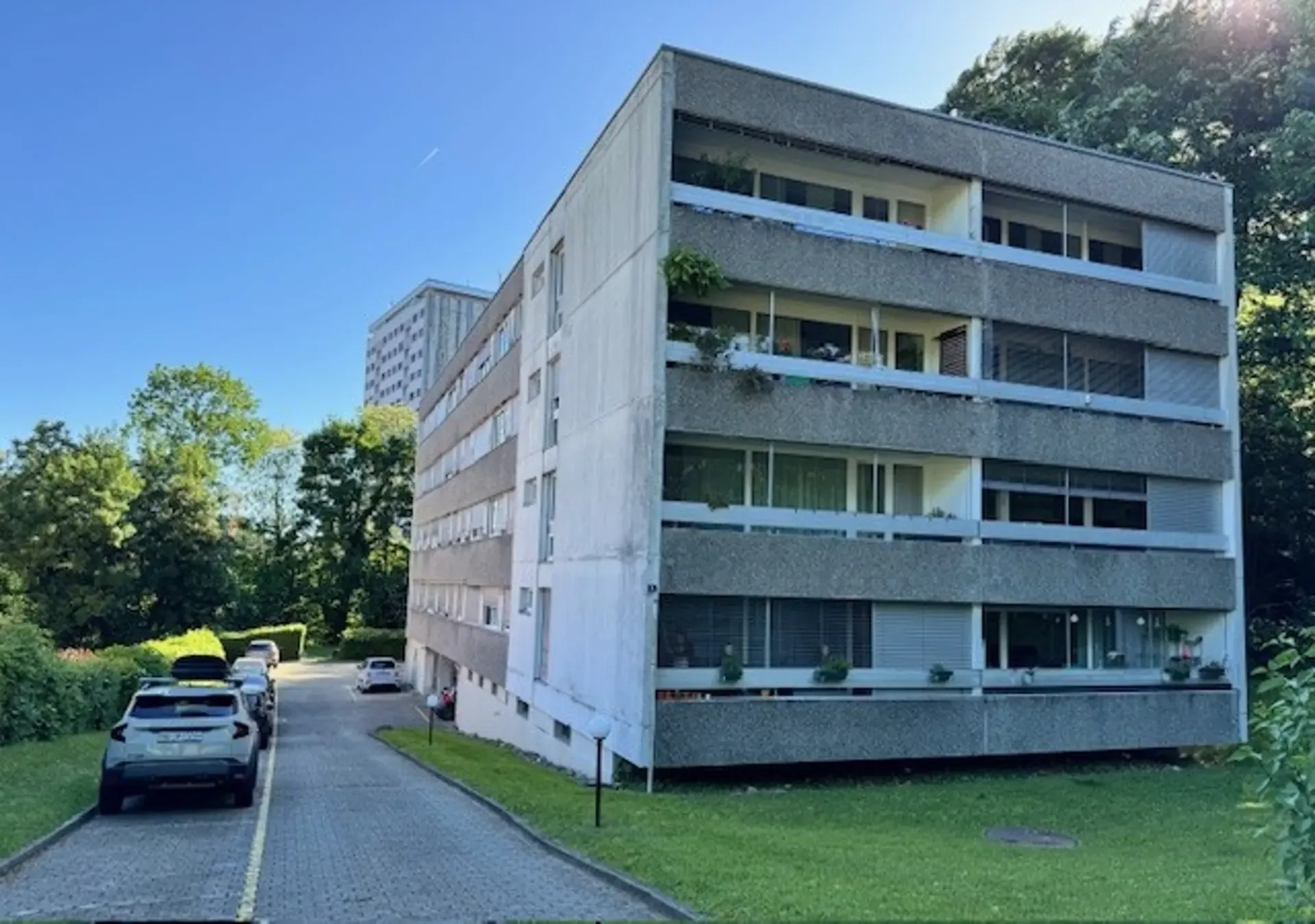 Außenparkplatz Nr. 1 für Motorrad