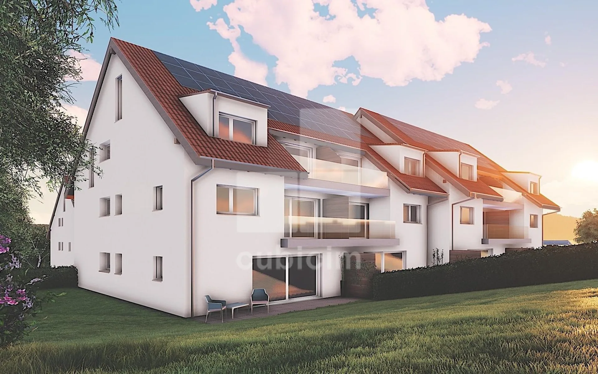 Neue 3.5-Zimmer-Wohnung im Erdgeschoss mit großem Garten