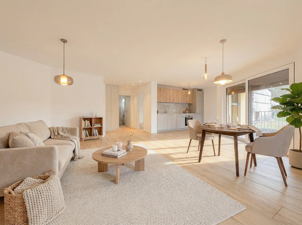 Wohnung mit 2.5 Zimmern und Balkon Neubau