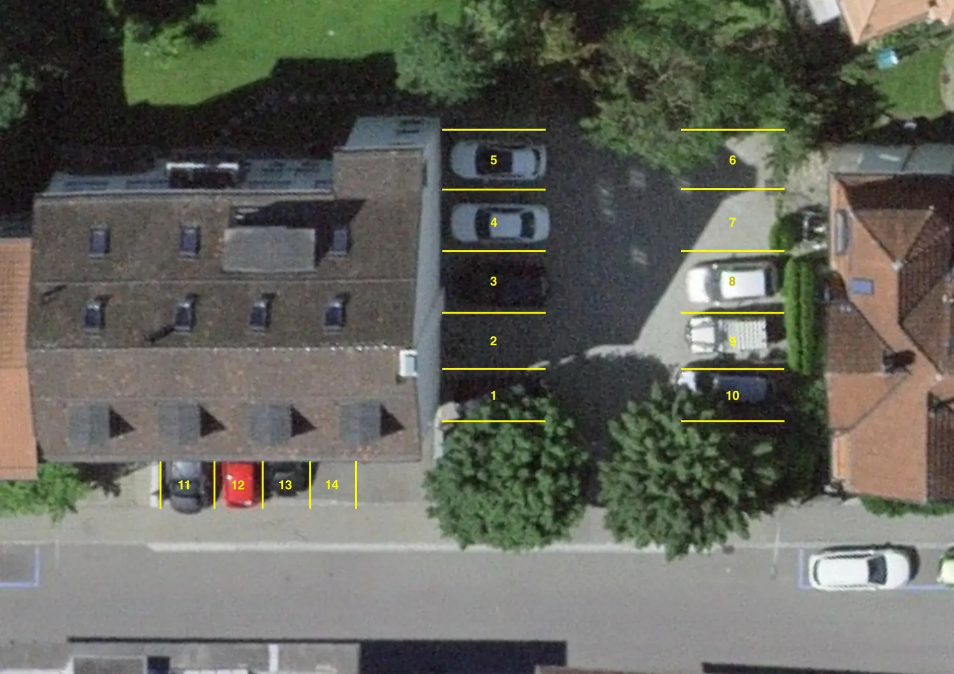 Parkplatz Nähe Kreuzbleiche St. Gallen