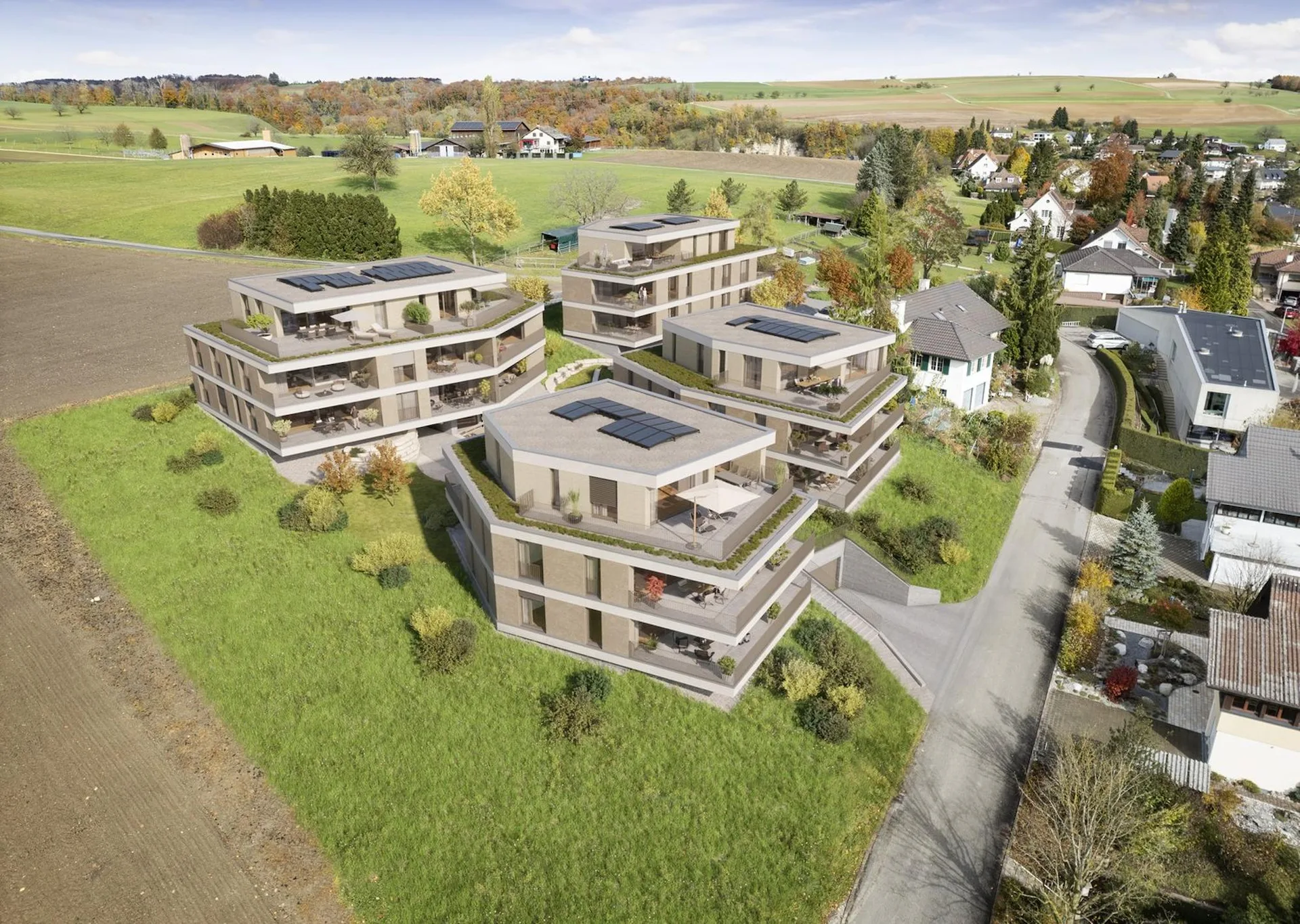 WOHNEN MIT WEITBLICK: Neubau 2.5-Zimmer-Wohnung in Wegenstetten