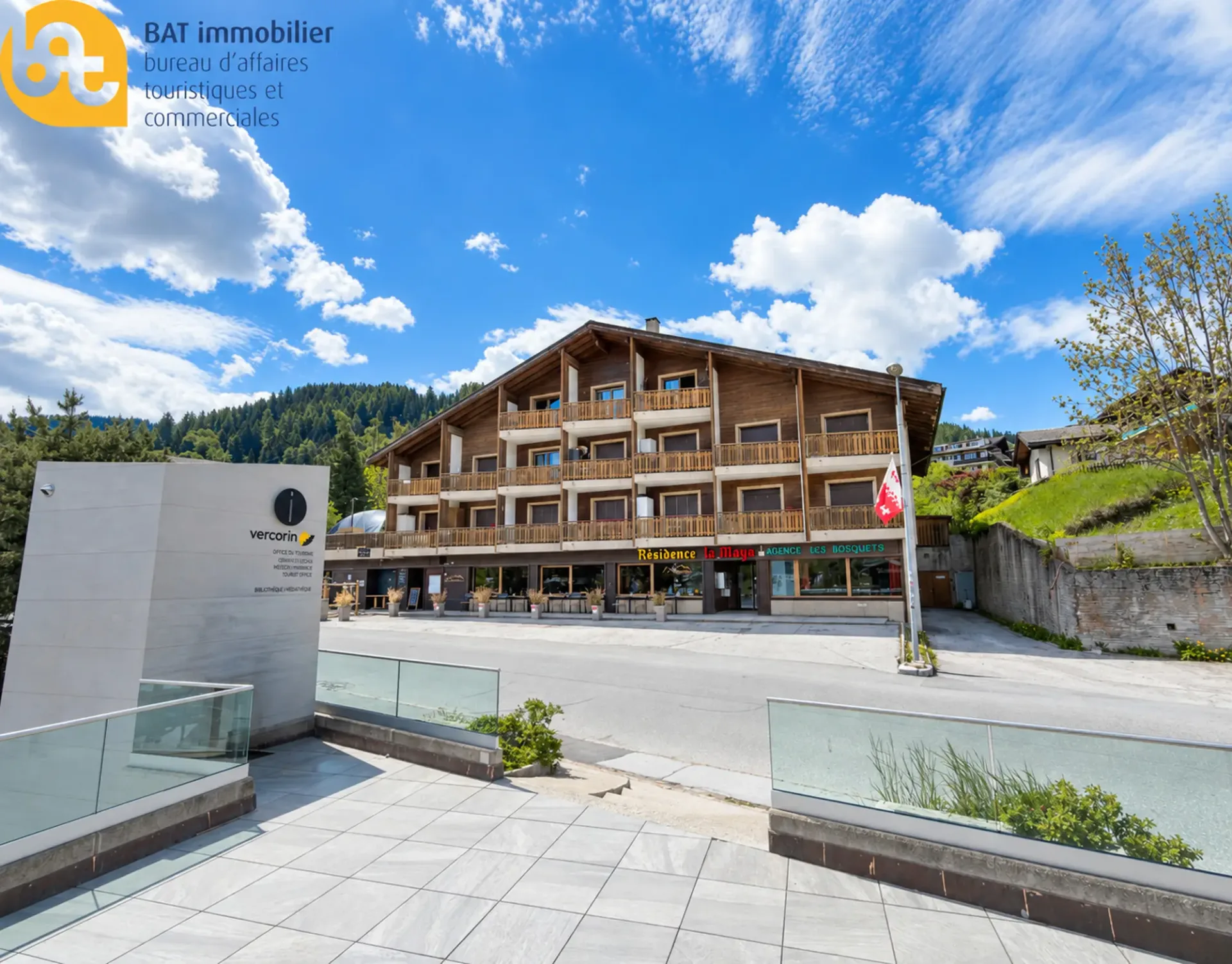 Vercorin - Zwei kommunizierende Studios mit Südterrasse, flexibler Nutzung und Vermietungsertrag