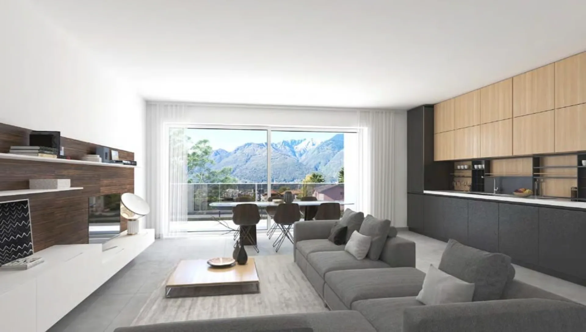 HELLES 4.5-ZIMMER-WOHNUNG MIT BALKON UND FREIER SICHT AUF BELLINZONA