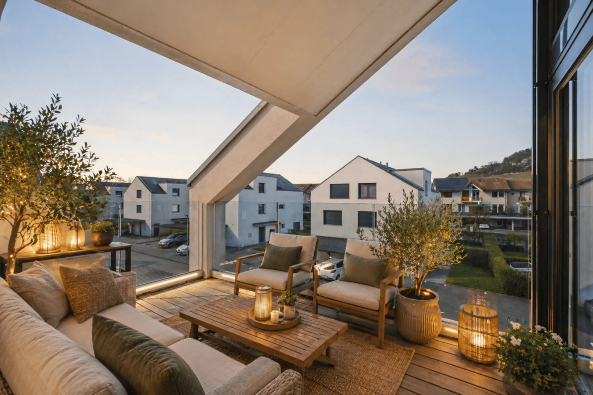 * RESERVIEREN * - Attika von 97m2 mit Balkon und Garten in Sugiez