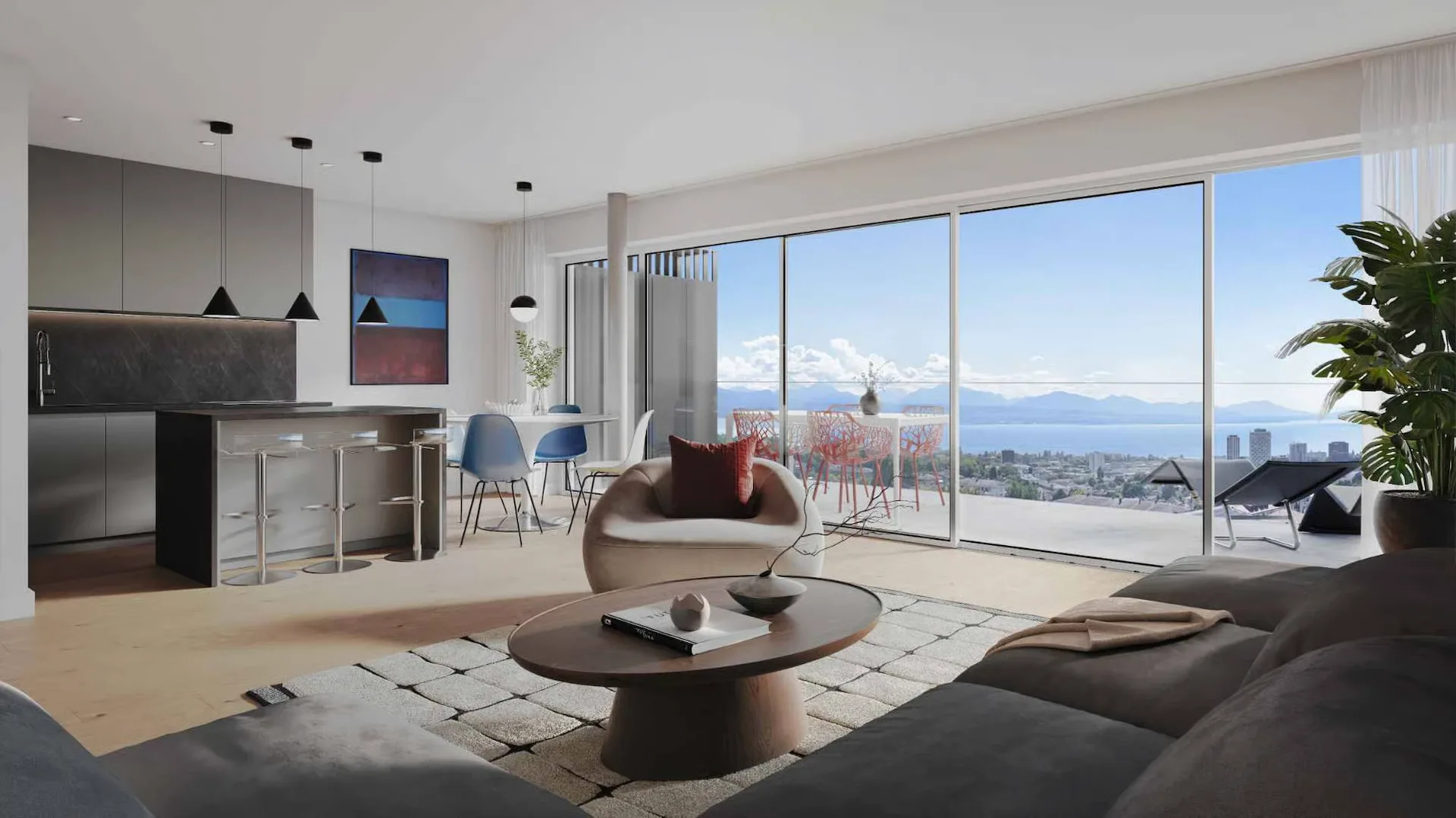 Magnificent new accommodation with large terrace and breathtaking view!