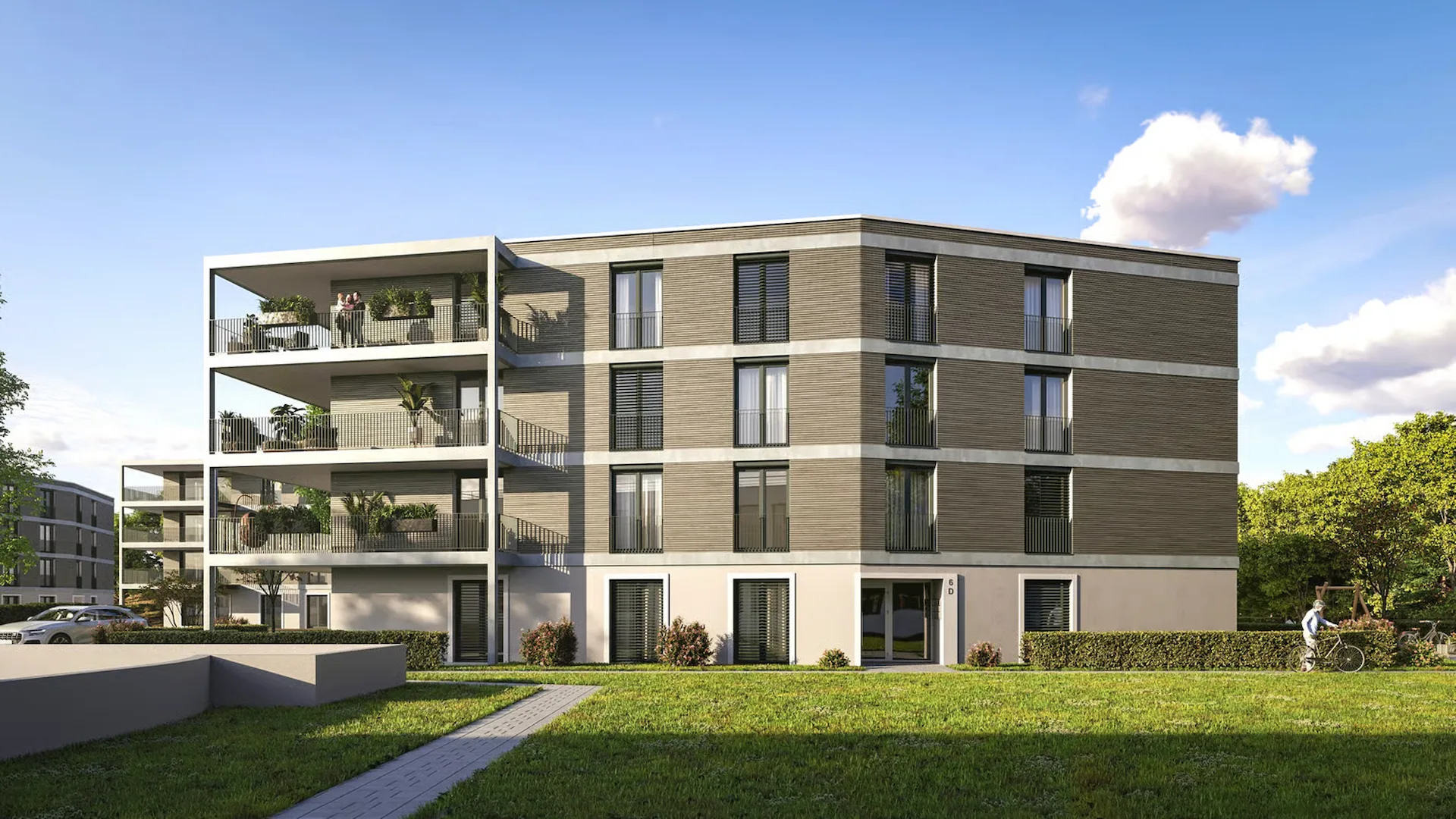 3.5-Zimmer-Wohnung mit grossem Balkon