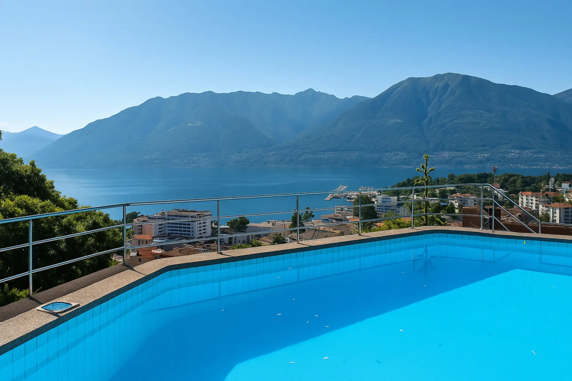MURALTO - Elegante appartamento con piscina privata e super vista lago