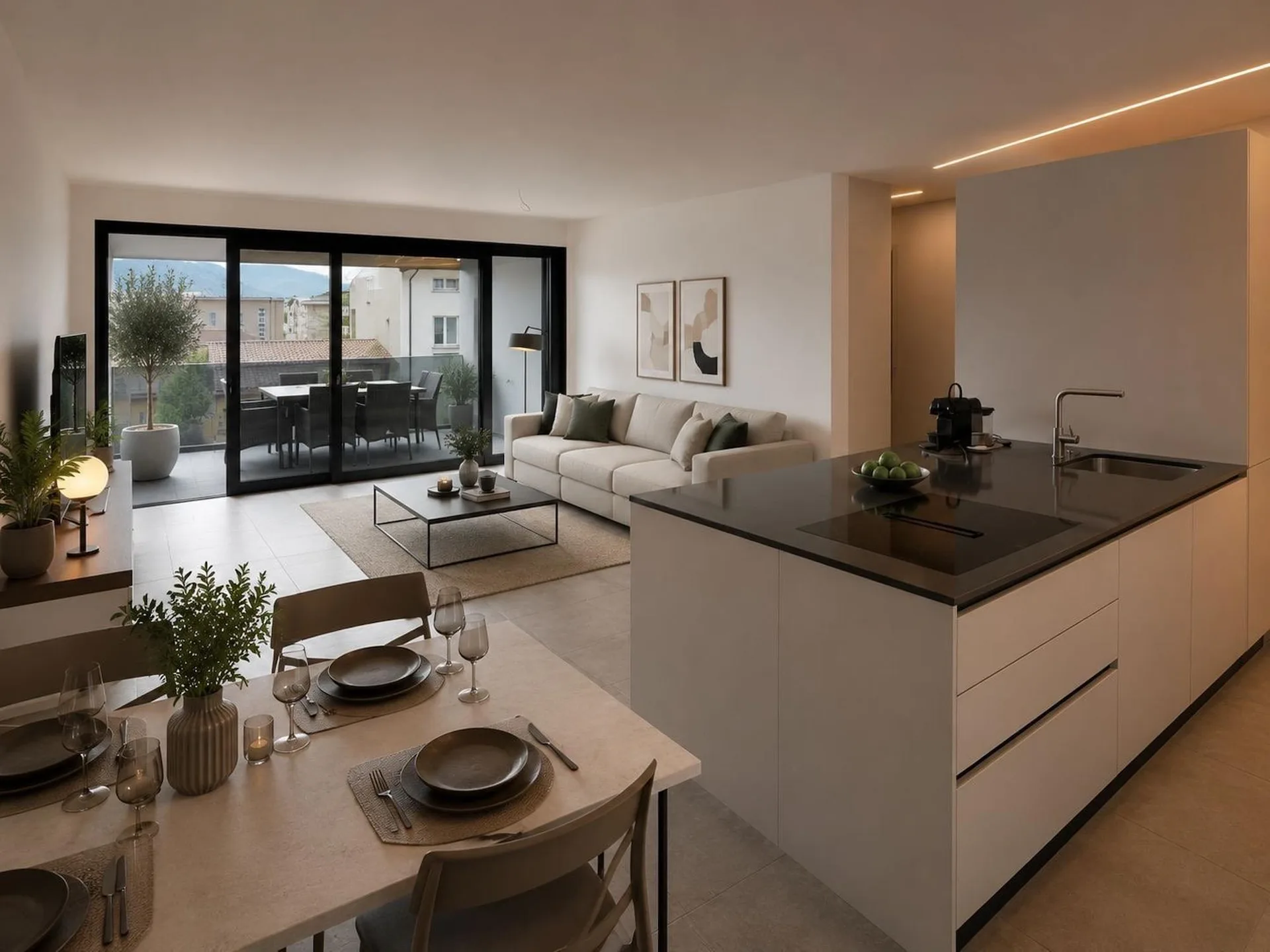 MASSAGNO | Neues 2.5-Zimmer-Wohnung mit großem Terrassenbereich