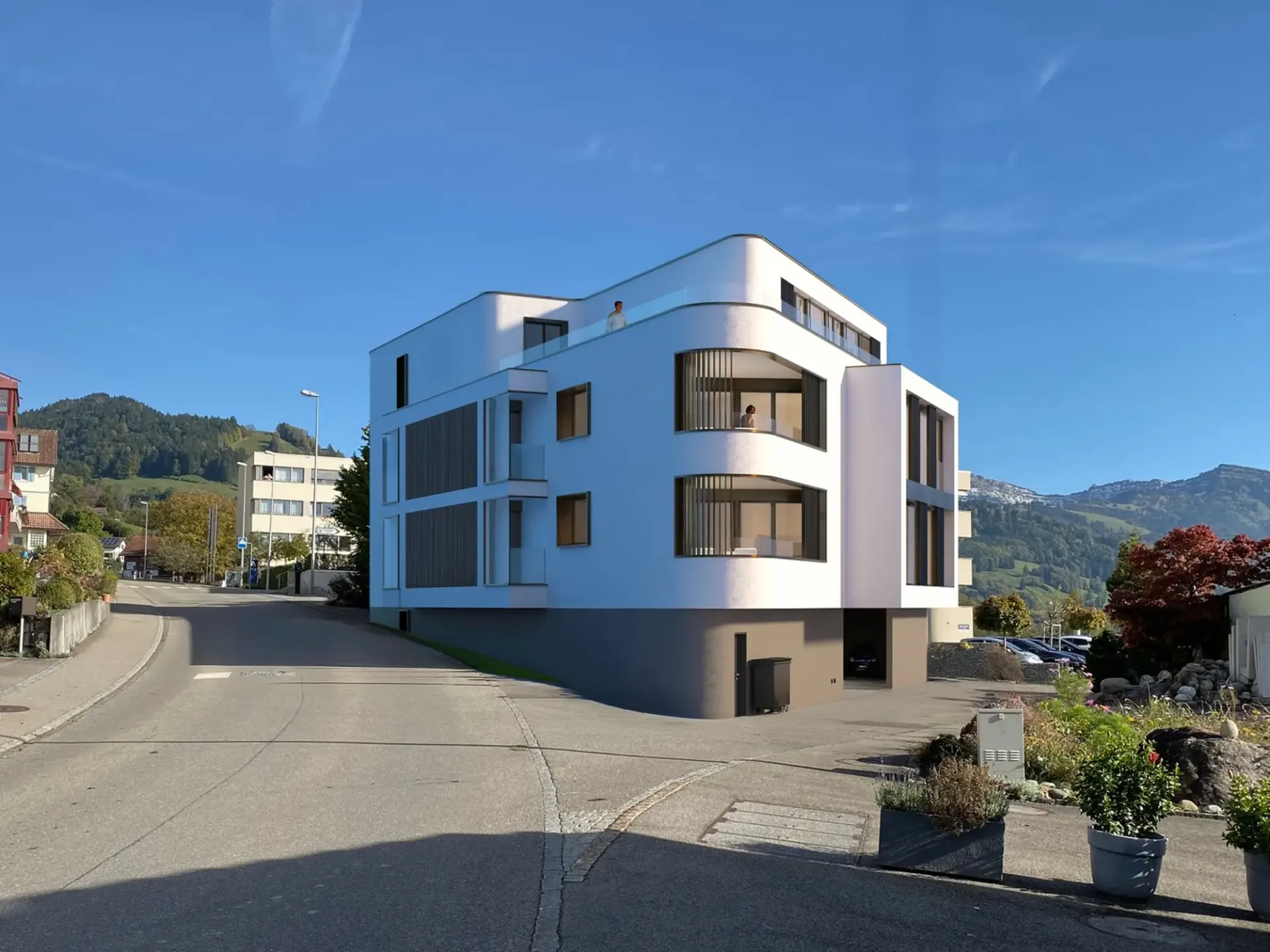 Construction started! New building project Triangulum Gommiswald attic apartment