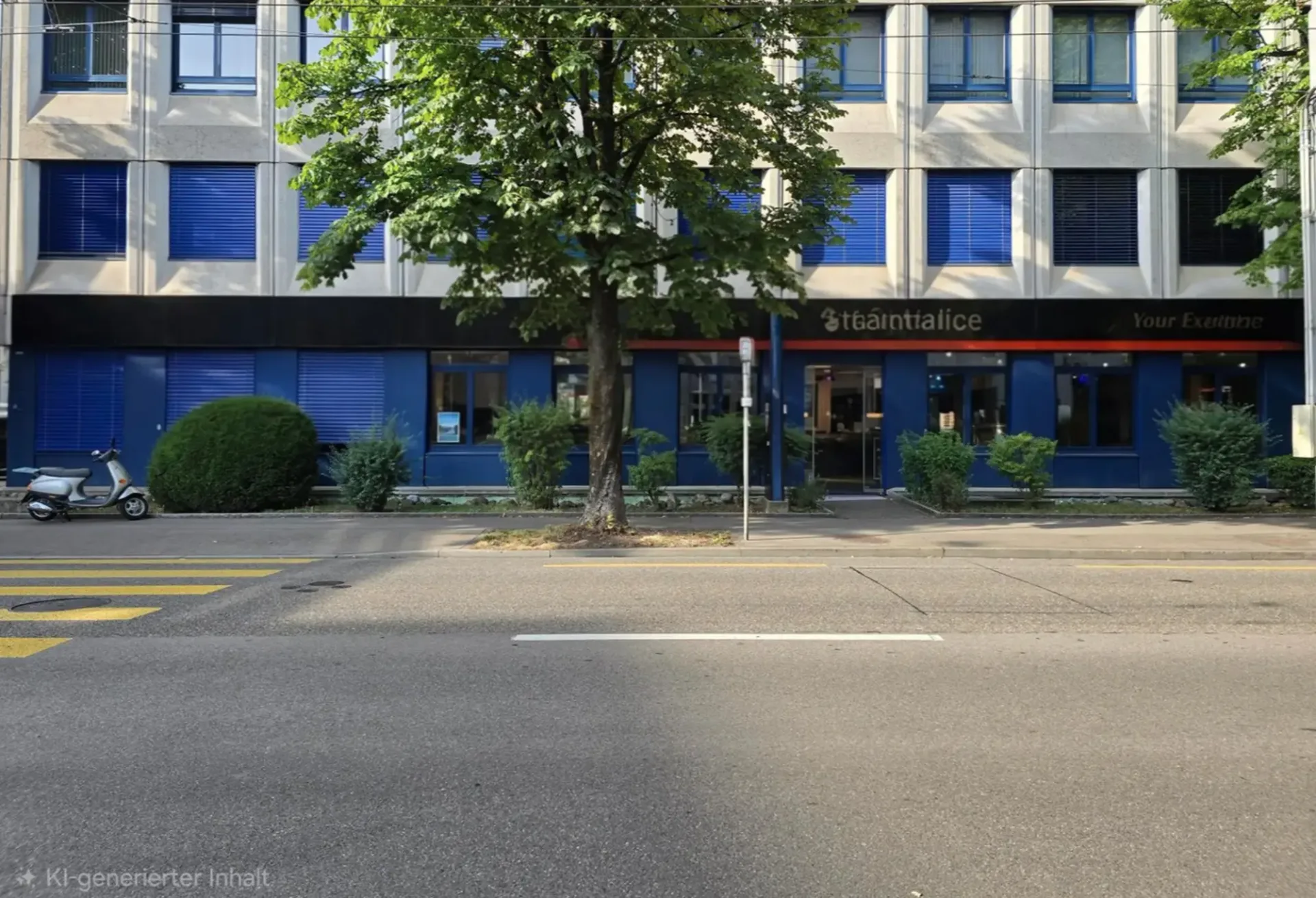 Aussergewöhnlichen Gewerbelokal im Erdgeschoss eines Gewerbegebäude