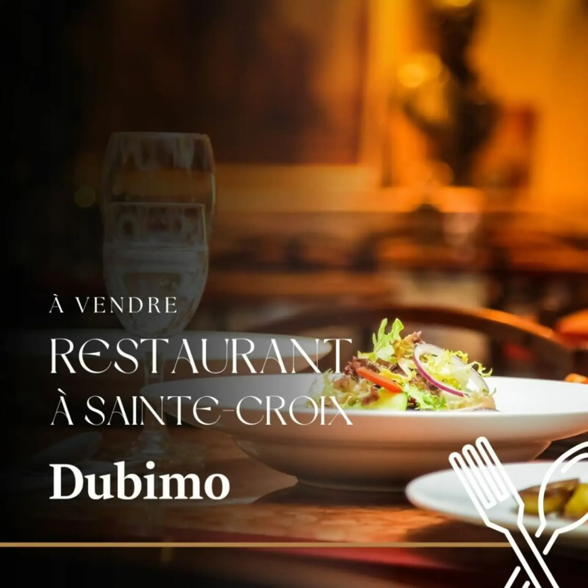 RESTAURANT MIT VOLLER AUSSTATTUNG IM STADTZENTRUM VON SAINTE-CROIX