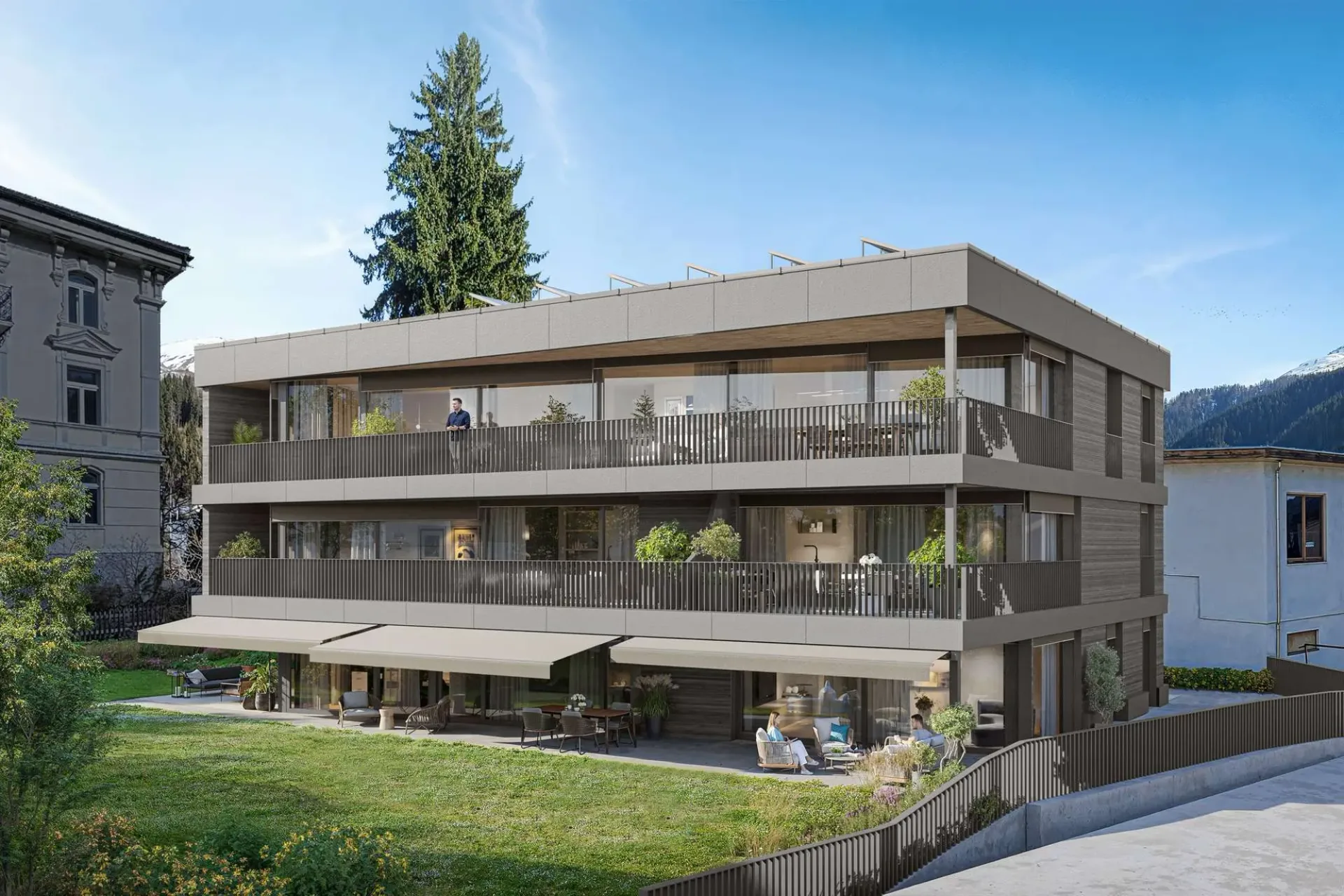 Luxuriöse Neubau Attikawohnung an zentraler Lage