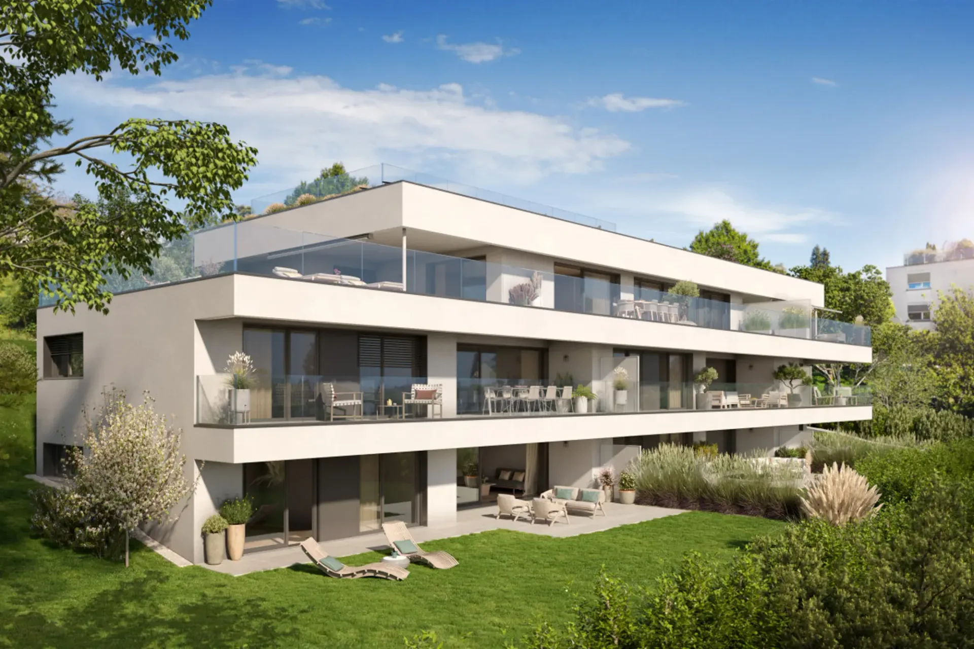 REZ-DE-JARDIN VON PRESTIGE, RUHIG IN LUTRY!