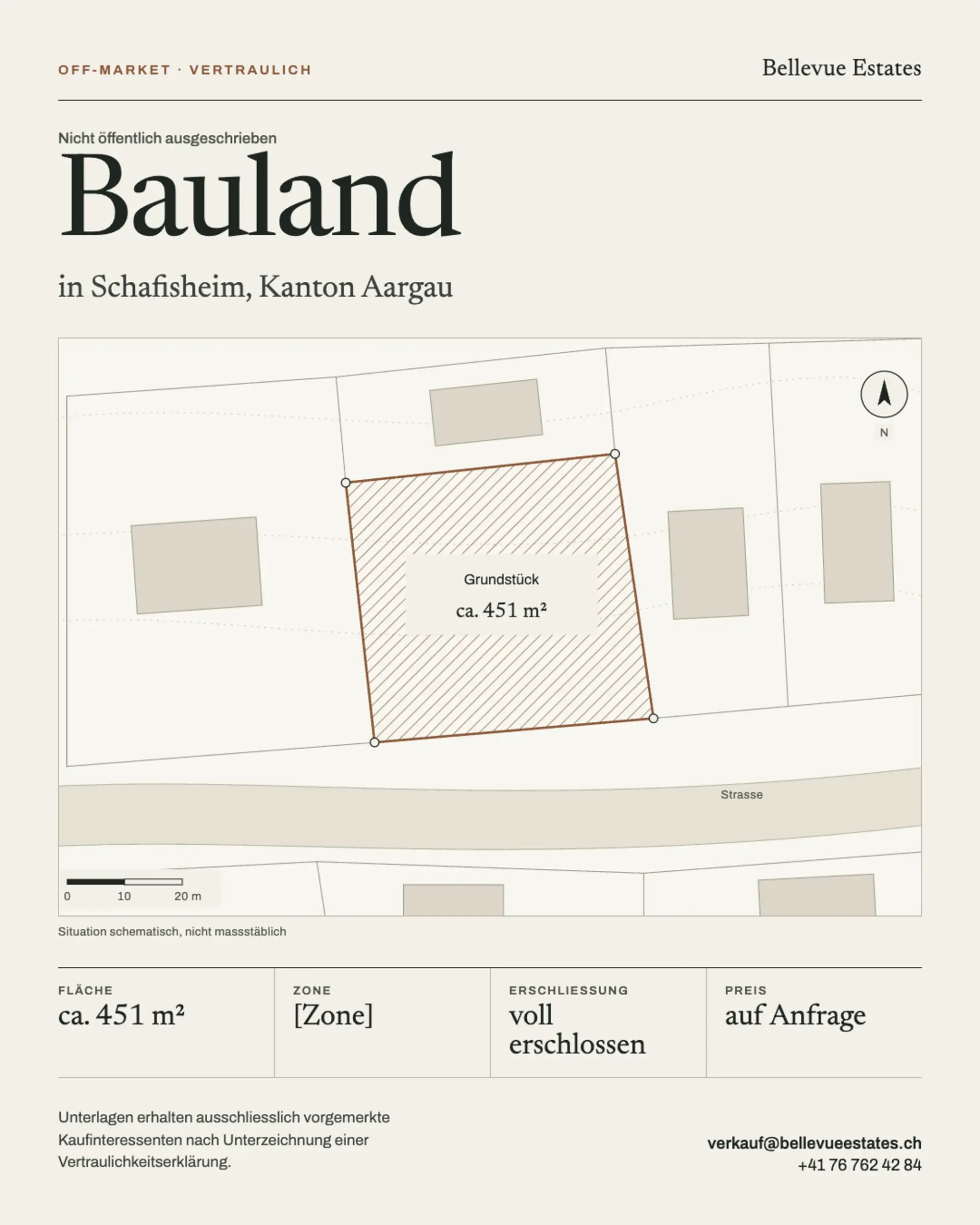 Off-Market: Fully developed building land in Schafisheim AG – approx. 451 m²