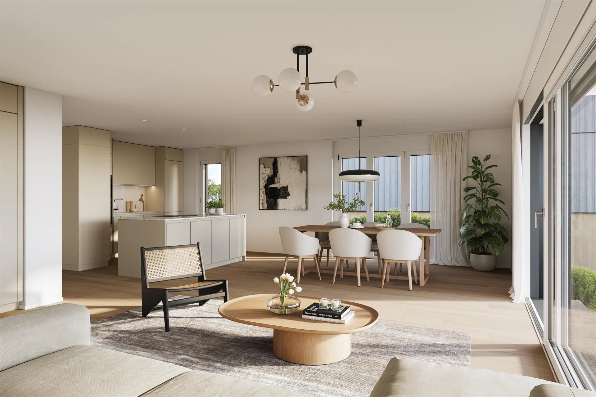 Habitation moderne dans un endroit calme et proche de la nature