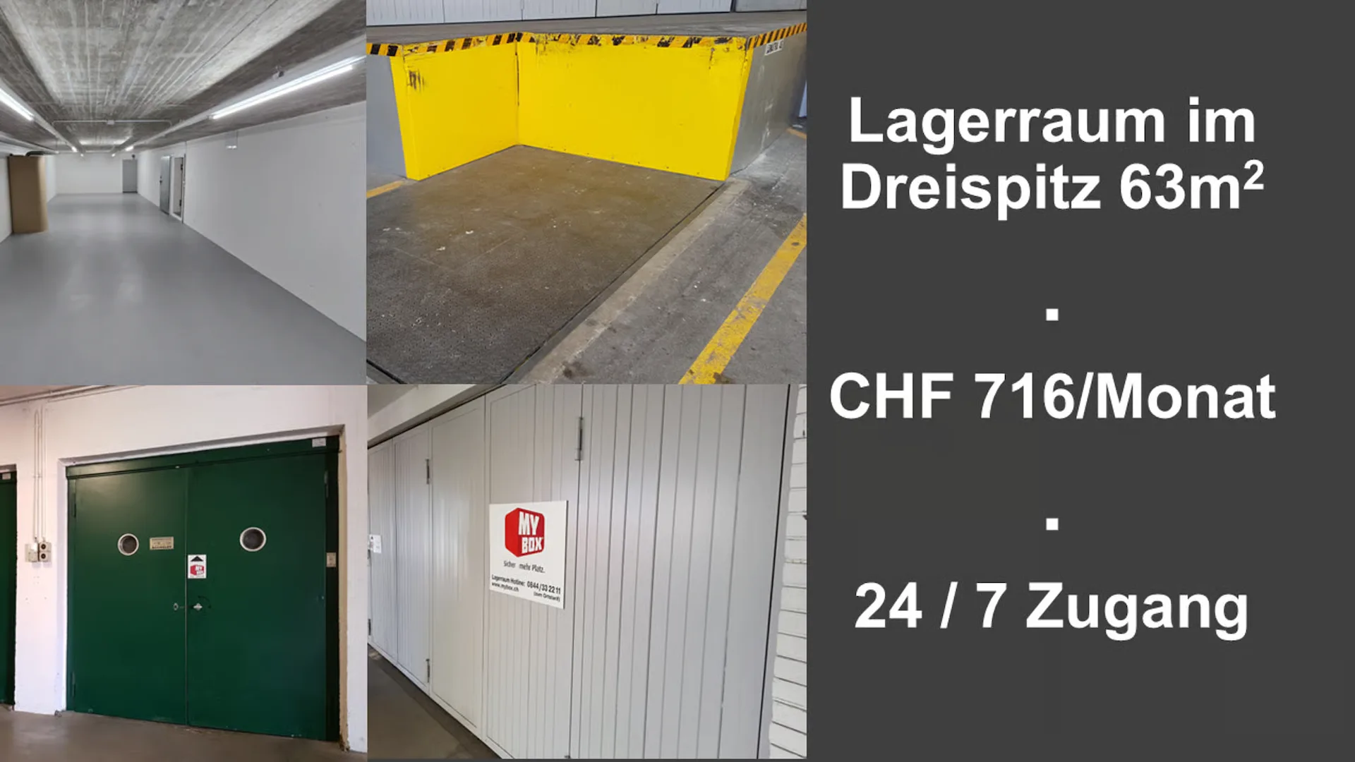 Lagerraum 63m2 im Basel Dreispitz