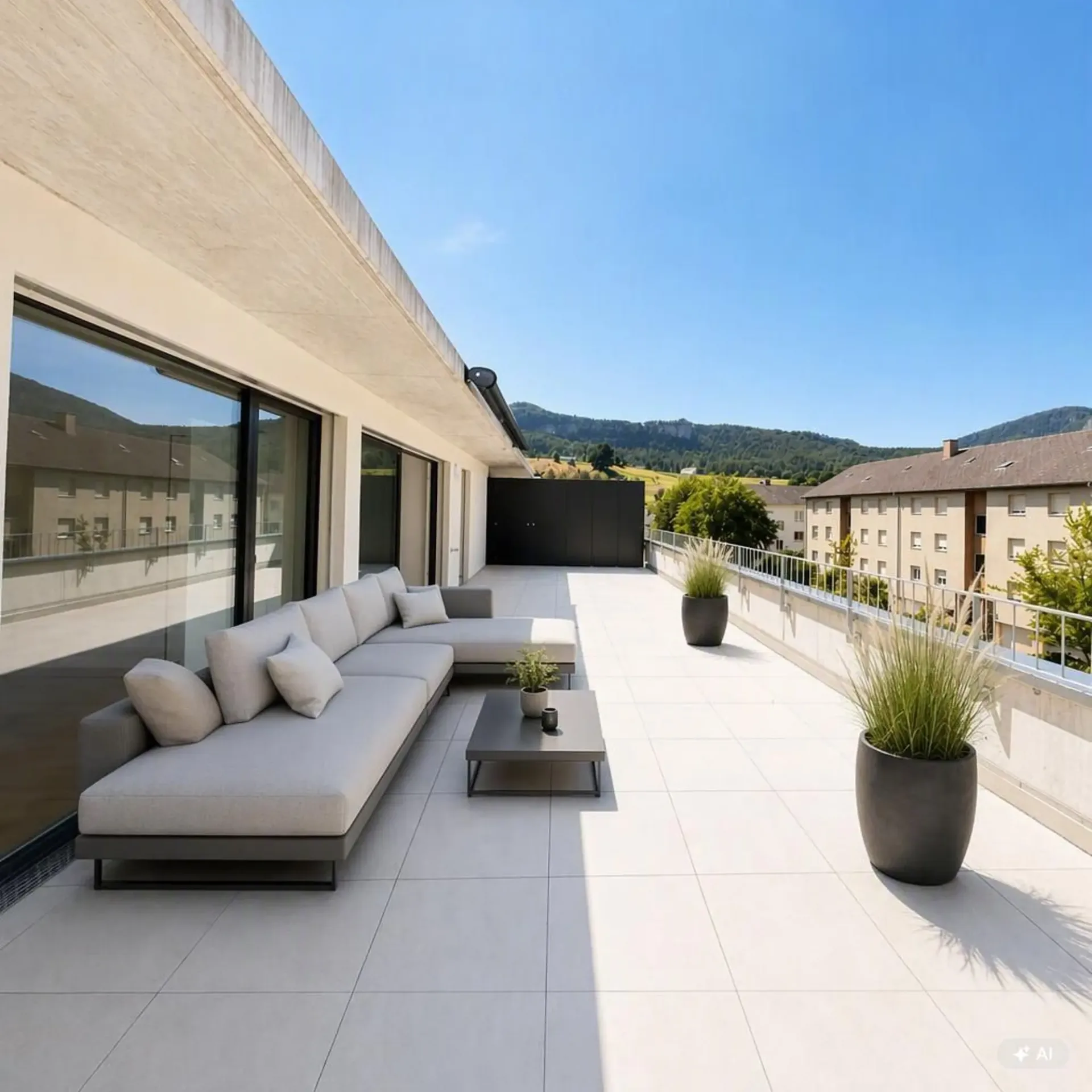 Unsere letzte Attika wartet auf Sie 80m2 Terrasse und toller Ausblick