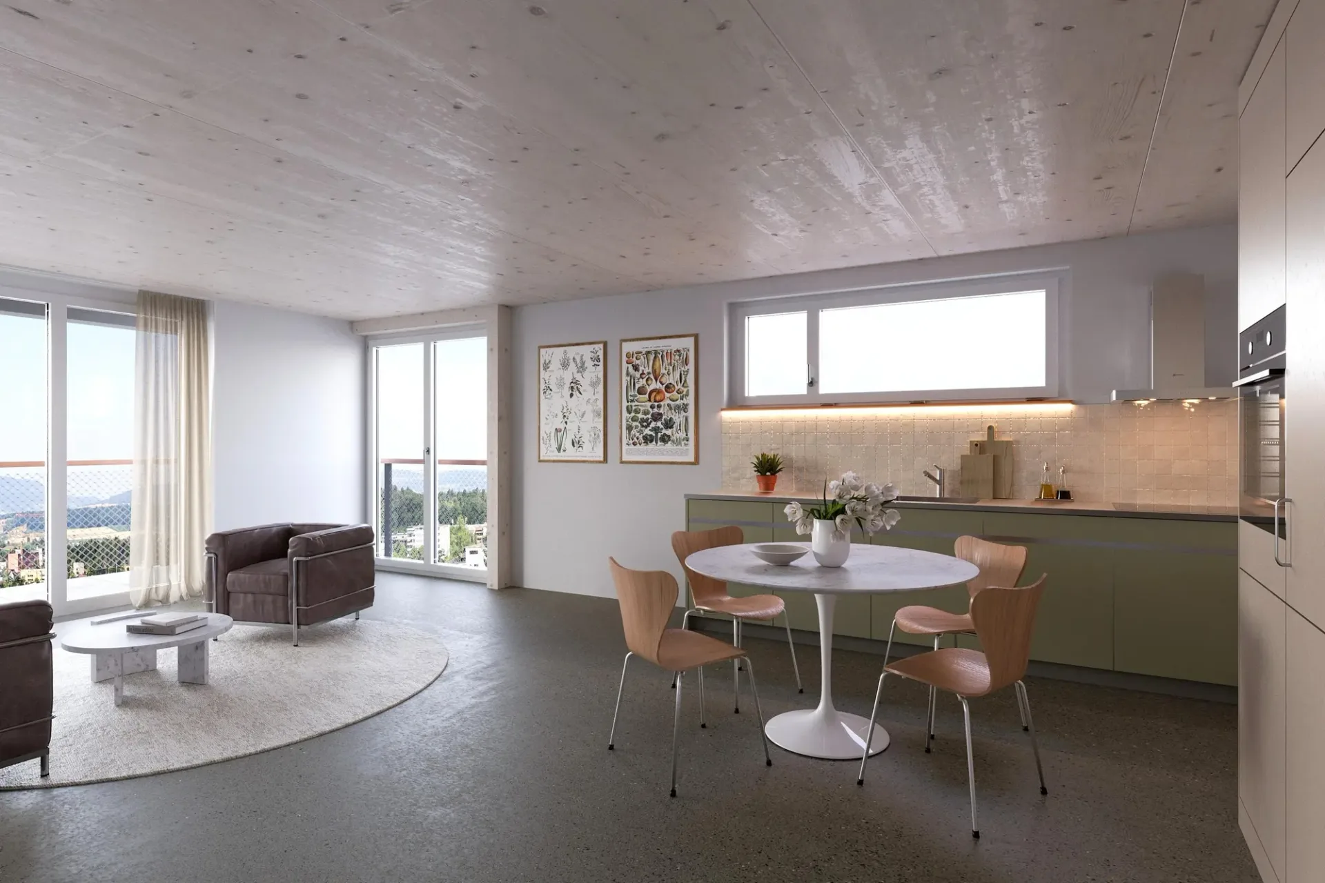 3.5-Room Maisonette with a Far-Reaching View