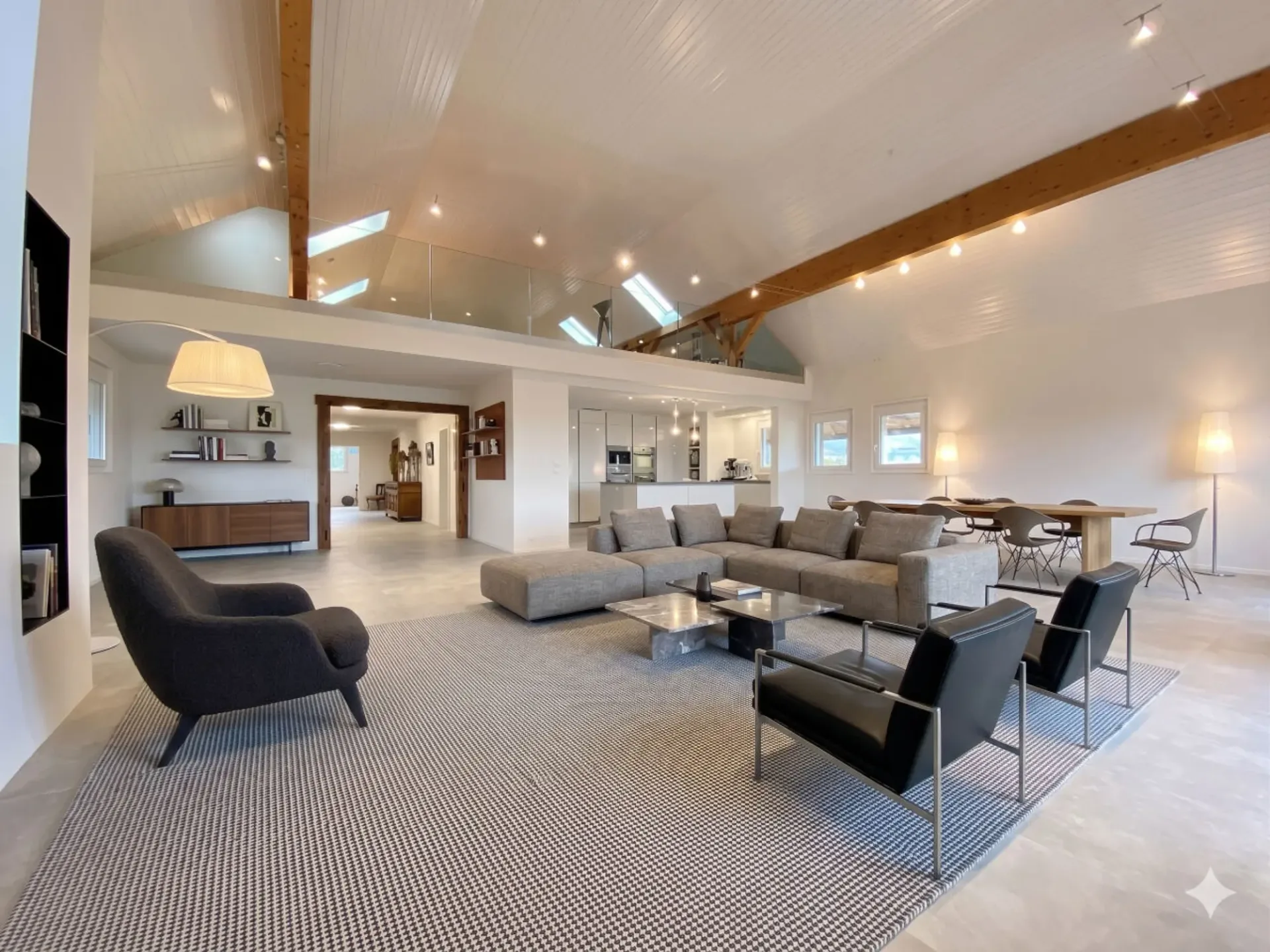 Prächtiges Duplex mit 6,5 Zimmern im Dachgeschoss - Blick auf den Mont Blanc - 10 Minuten von Nyon