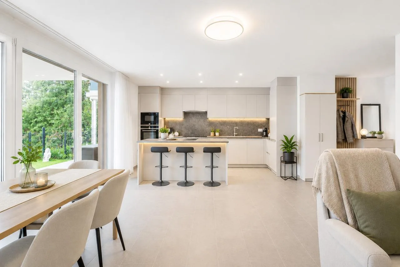 Moderne 3,5-Zimmer-Wohnung mit Terrasse und Garten in Zwingen