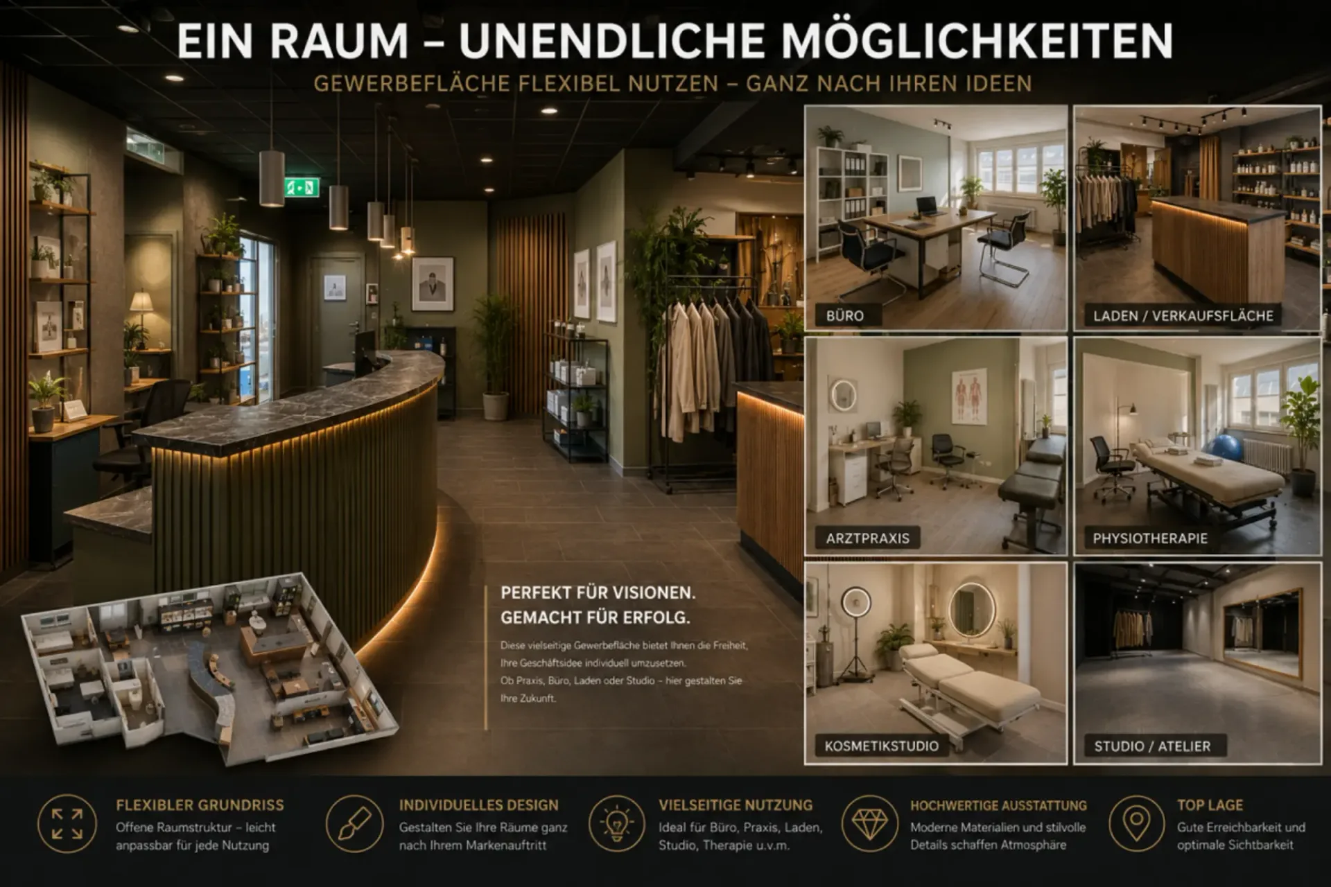 TOP-STANDORT FÜR GASTRO, BEAUTY, FITNESS, OFFICE ODER RETAIL