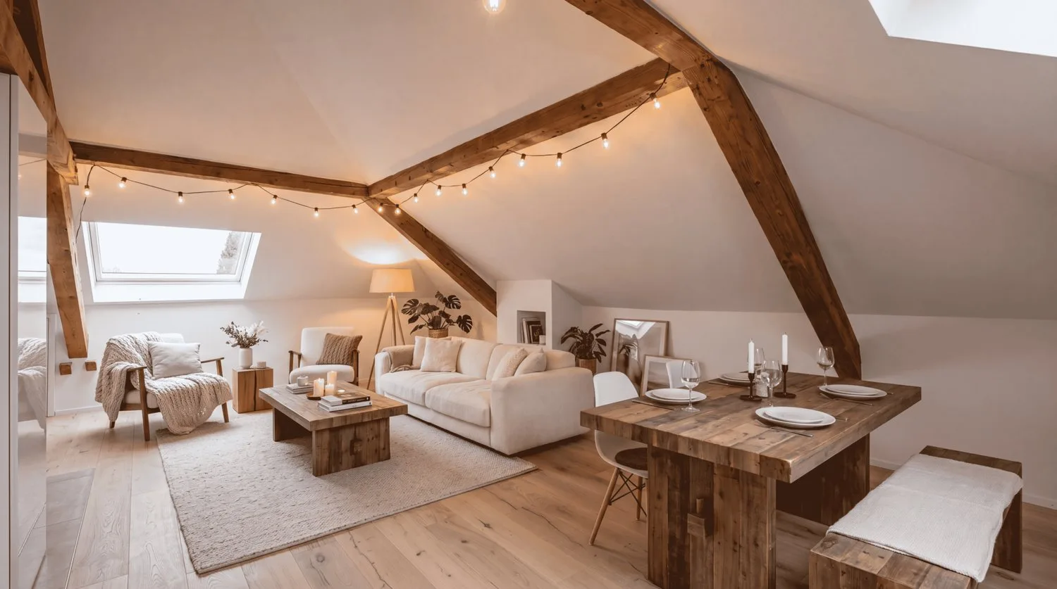 Loft ristrutturato sotto il tetto a Bulle