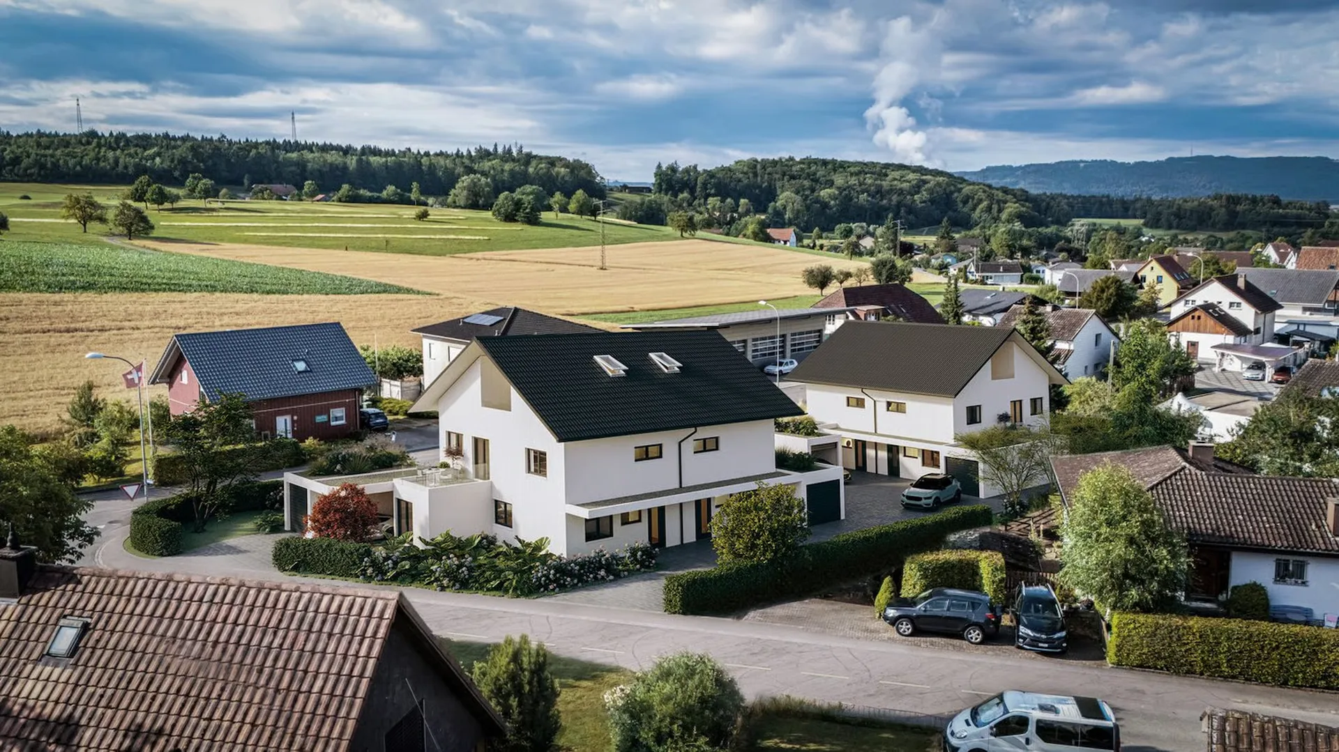 5.5-Zimmer-Doppeleinfamilienhäuser «Wolfacker» – Neubau in Stüsslingen, 4 Einheiten verfügbar