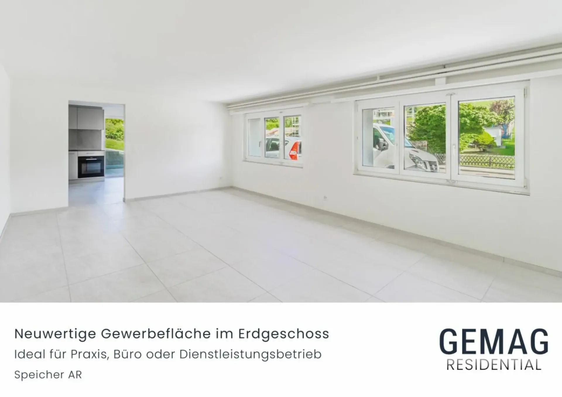 Neuwertige Gewerbefläche im Erdgeschoss
