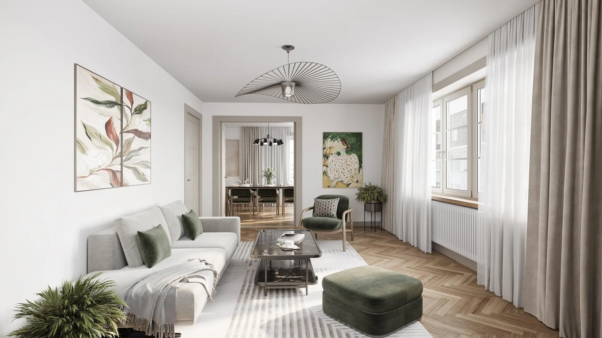 Exklusive 4,5-Zimmer-Attikawohnung mit Terrasse in Zürich Wollishofen