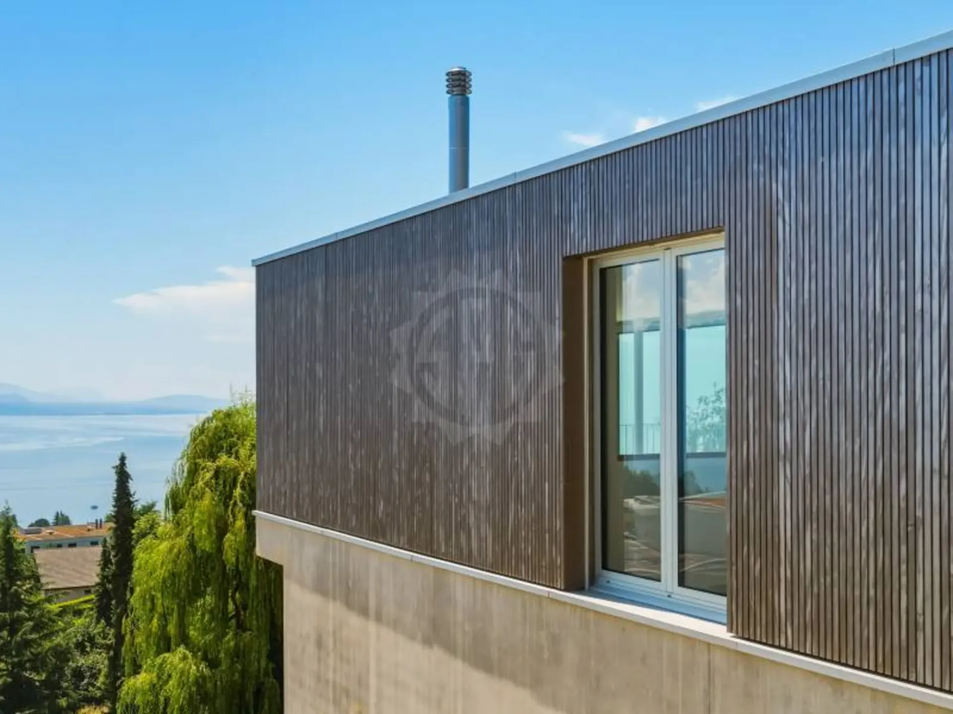 Neue Villa mit spektakulärer Aussicht auf den Genfer See in Lutry